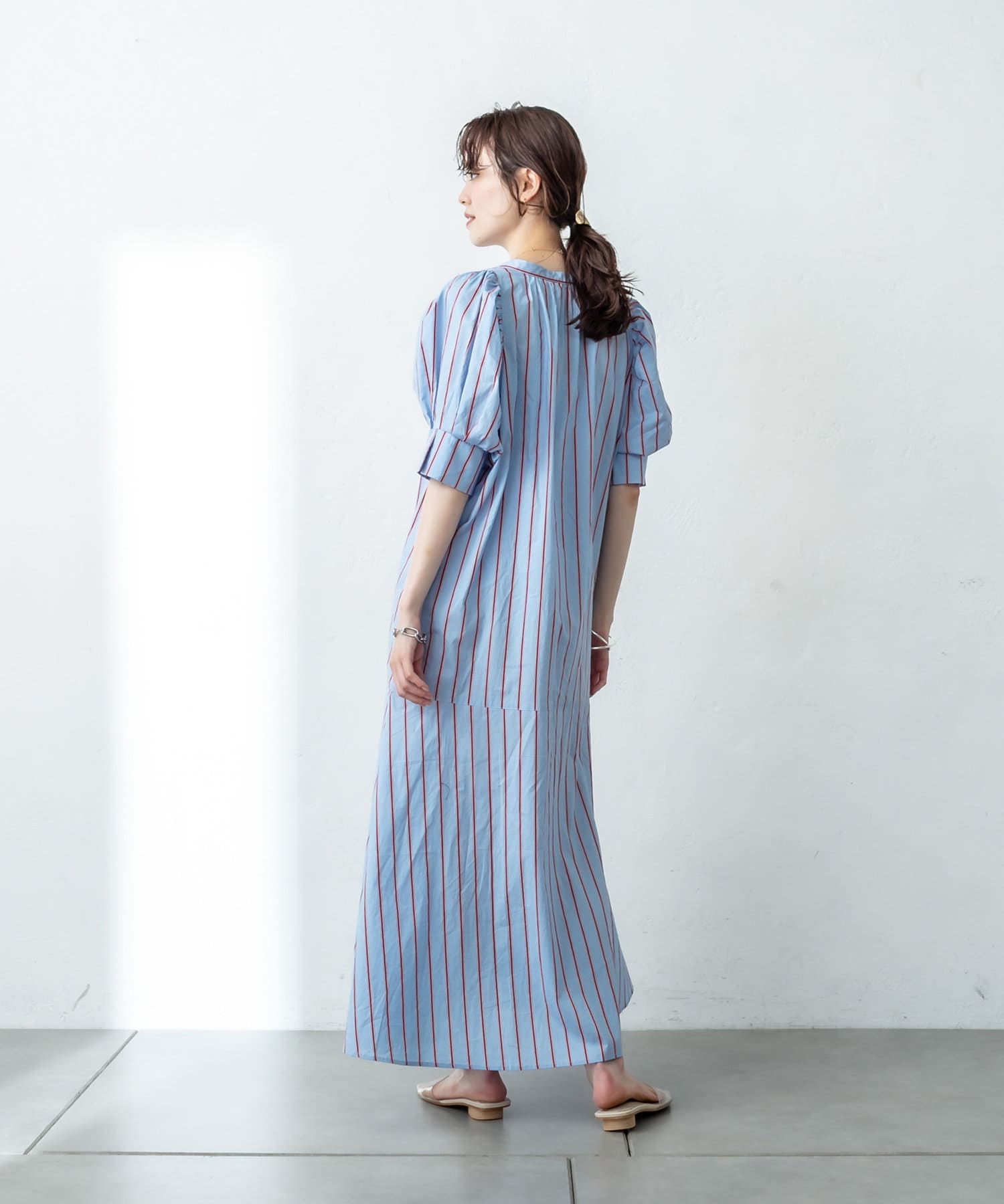 パフスリーブシャツワンピース Mystic ミスティック レディース Pal Closet パルクローゼット パルグループ公式ファッション通販サイト