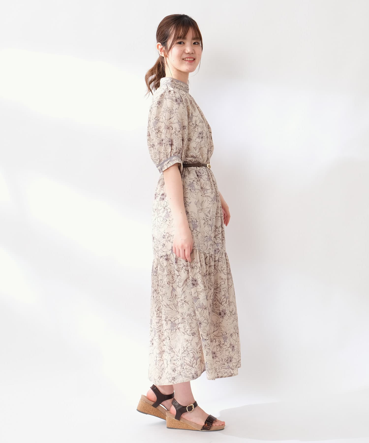 線画花柄パイピングワンピース Olive Des Olive Outlet オリーブ デ オリーブ アウトレット レディース Pal Closet パルクローゼット パルグループ公式ファッション通販サイト
