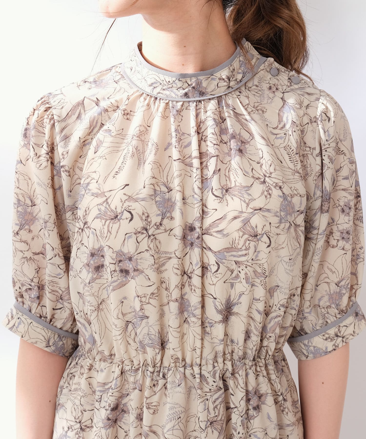 線画花柄パイピングワンピース Olive Des Olive Outlet オリーブ デ オリーブ アウトレット レディース Pal Closet パルクローゼット パルグループ公式ファッション通販サイト