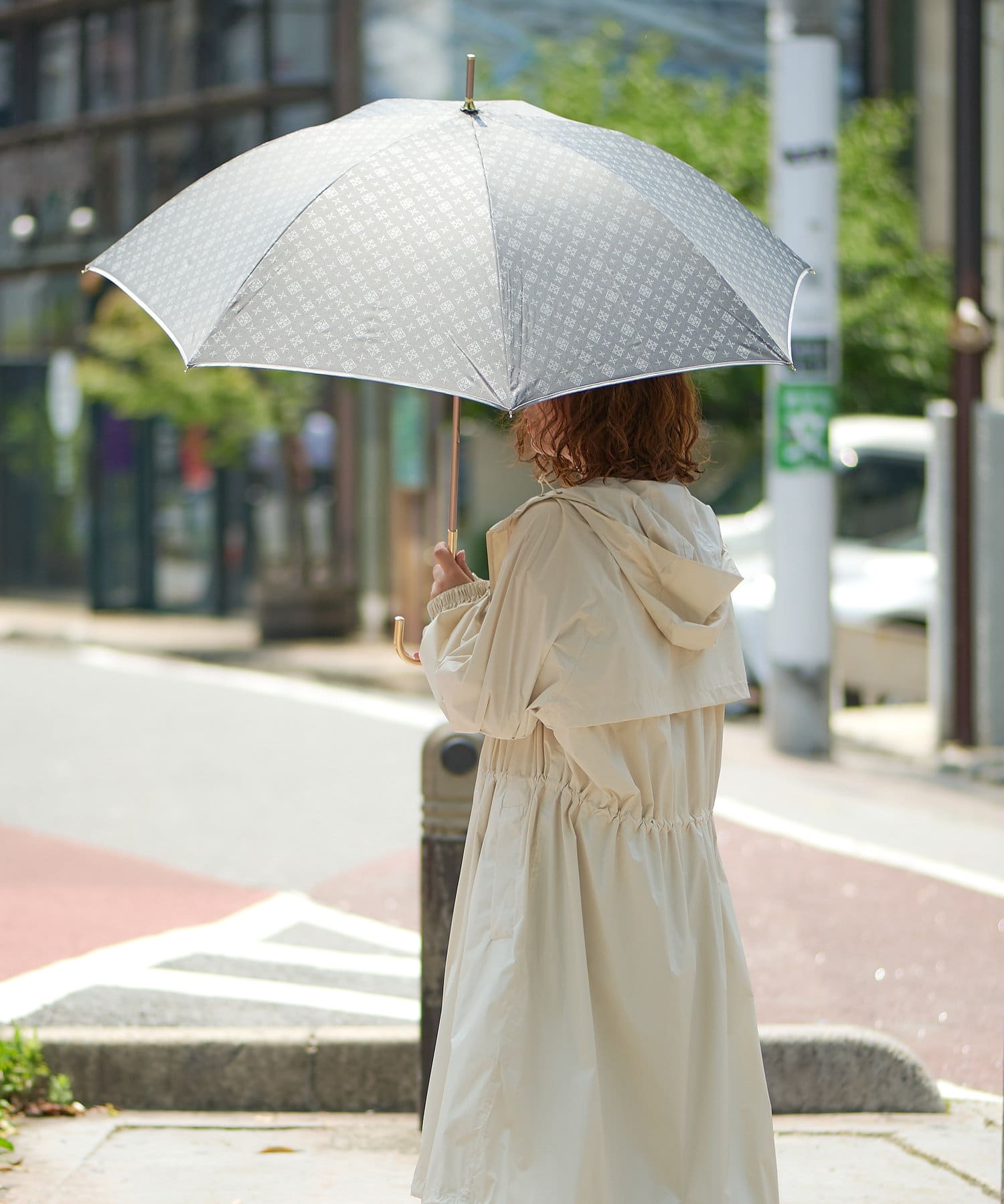 晴雨兼用 モノグラム長傘 Daily Russet デイリー ラシット レディース Pal Closet パルクローゼット パルグループ公式ファッション通販サイト