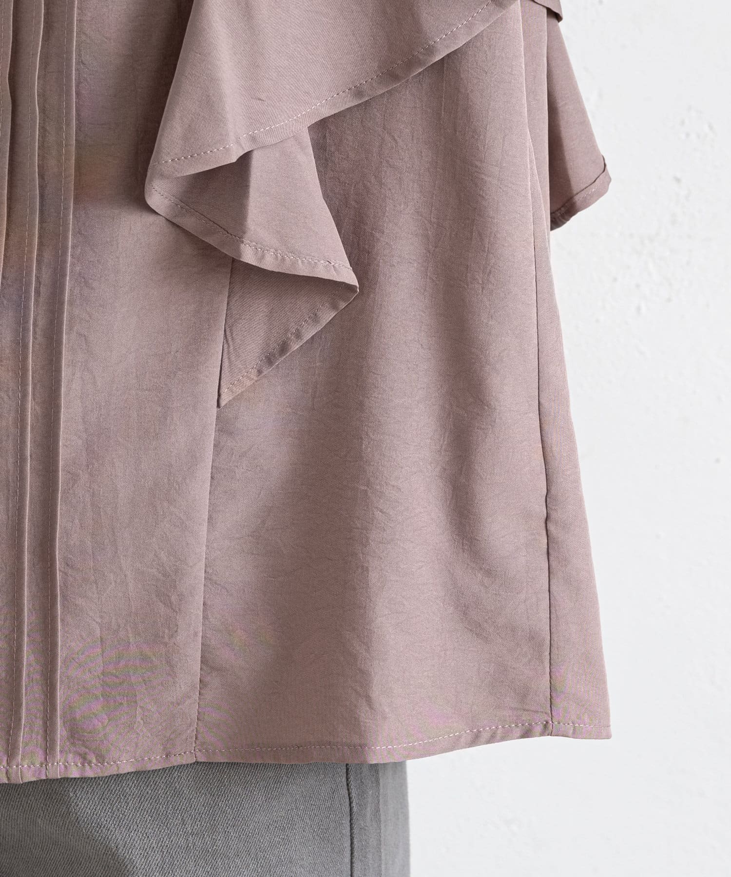 prose verse(プロズヴェール) フリルスリーブセンタータックブラウス