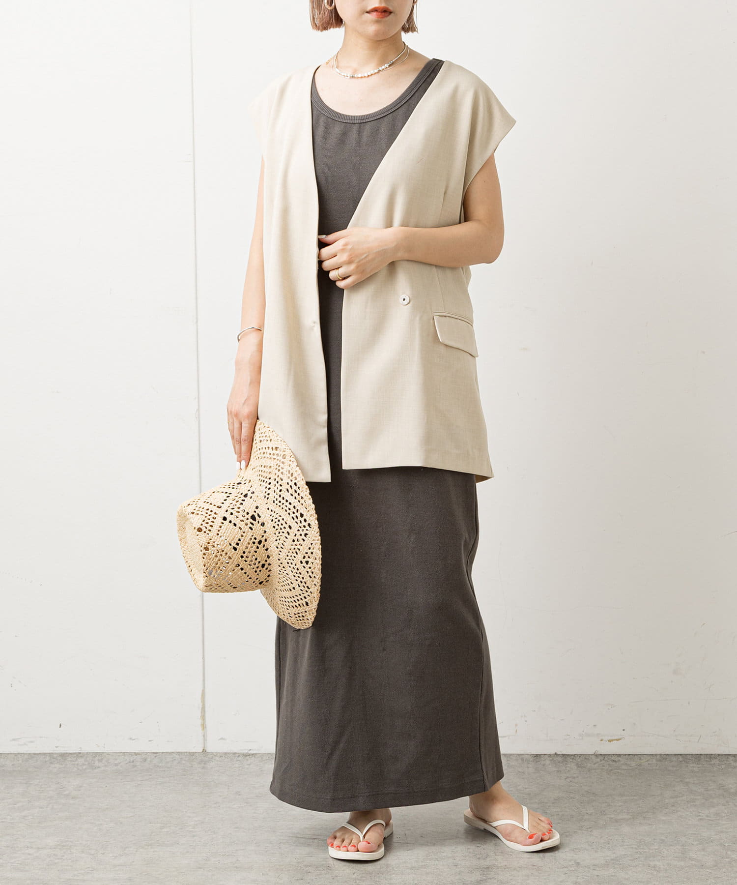 テレコノースリーブワンピース | Omekashi(オメカシ)レディース | PAL CLOSET(パルクローゼット) -  パルグループ公式ファッション通販サイト