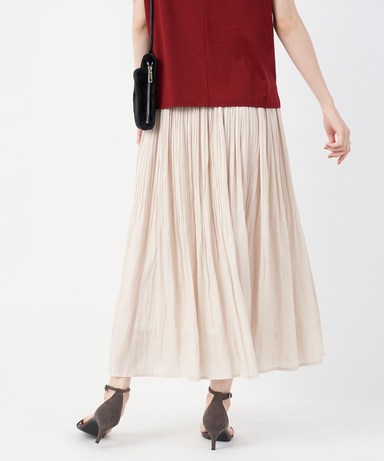 揺れ感が女性らしい 消しプリーツフレアスカート Un Dix Cors アンディコール レディース Pal Closet パルクローゼット パルグループ公式ファッション通販サイト