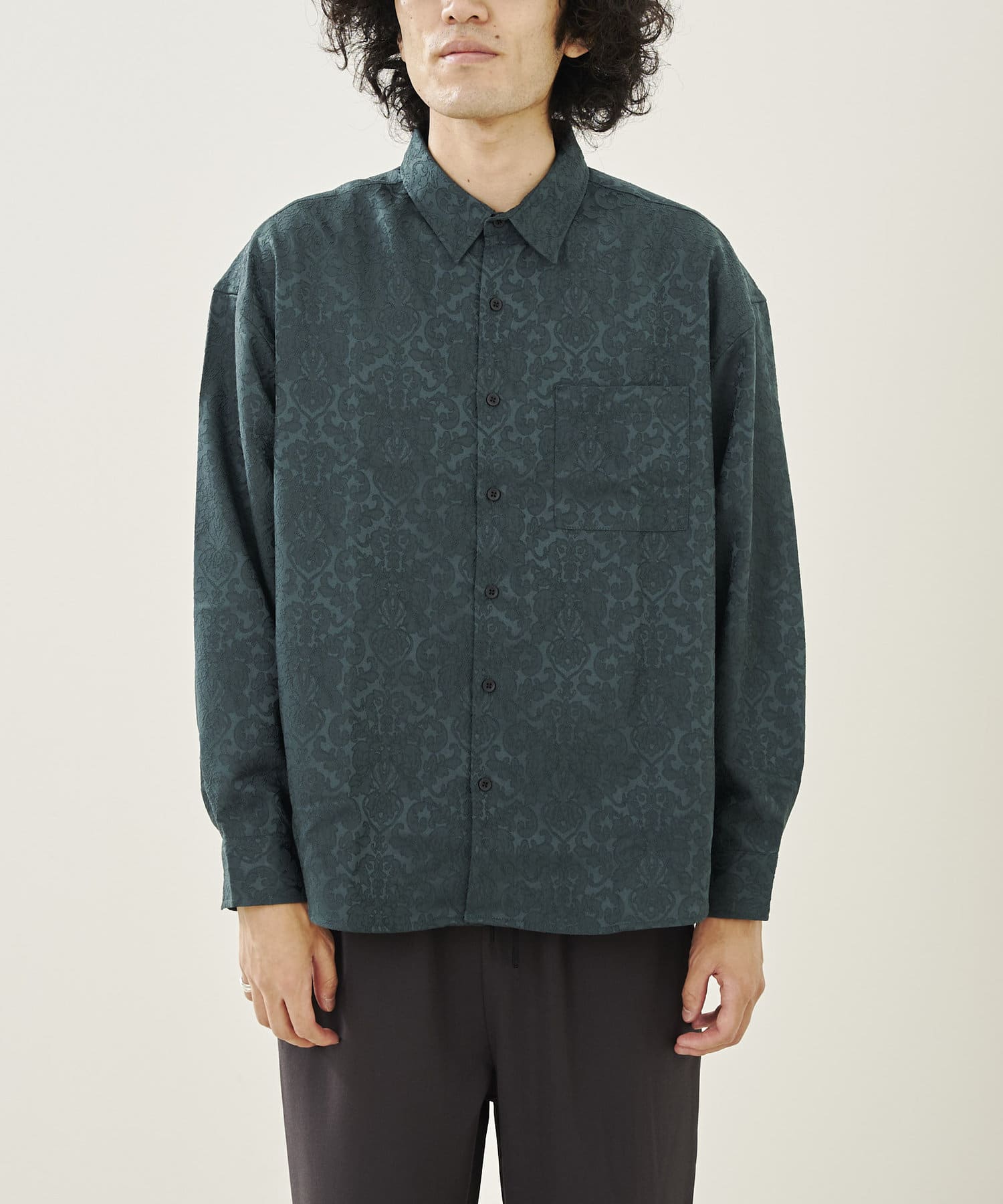 ダマスク柄ジャガードシャツ Cpcm シーピーシーエム メンズ Pal Closet パルクローゼット パルグループ公式ファッション通販サイト