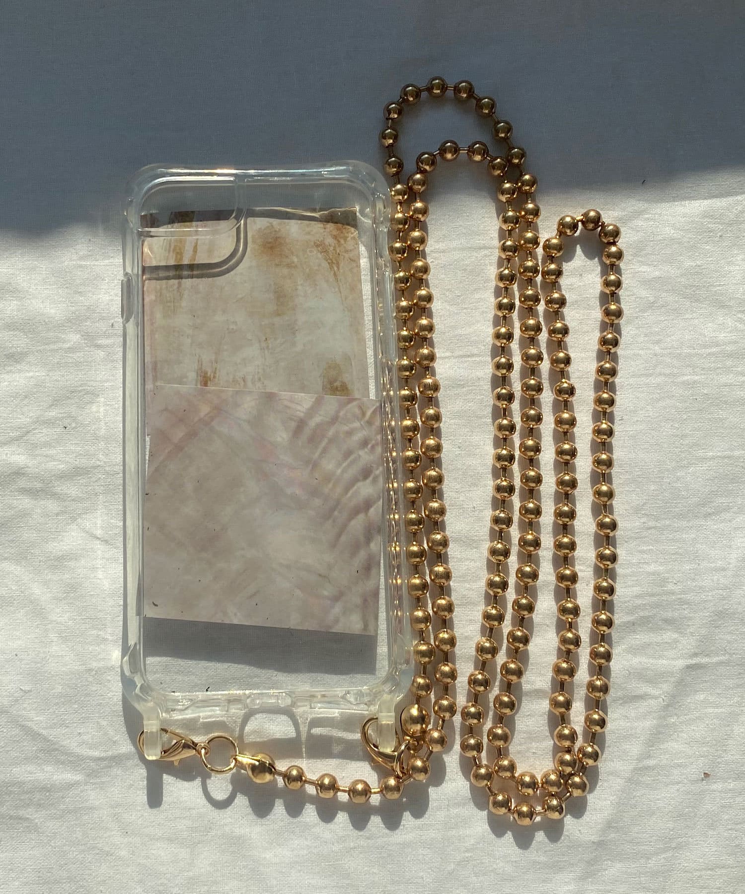 人気新品 パールスマホショルダー lattice