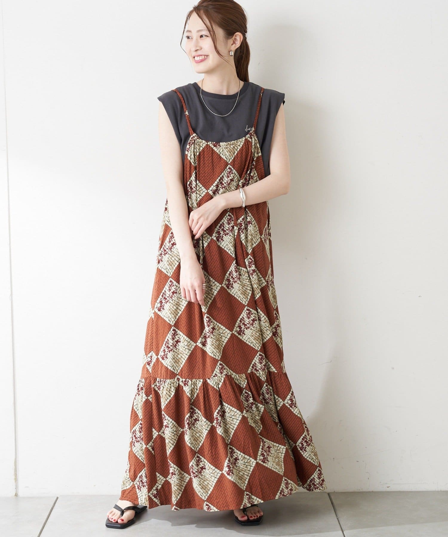 アフリカンバティック柄キャミワンピース Ciaopanic Typy チャオパニックティピー レディース Pal Closet パルクローゼット パルグループ公式ファッション通販サイト