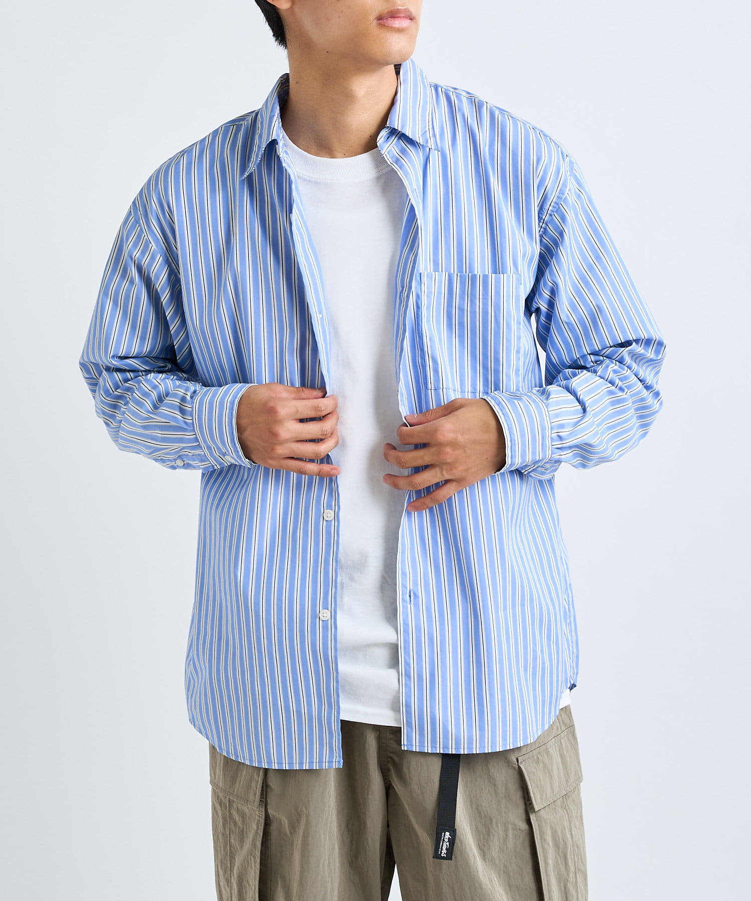 シリコン加工ストライプシャツ Ciaopanic チャオパニック メンズ Pal Closet パルクローゼット パルグループ公式ファッション通販サイト シリコン加工ストライプシャツ Ciaopanic チャオパニック メンズ Pal Closet パルクローゼット パルグループ公式ファッション通販サイト