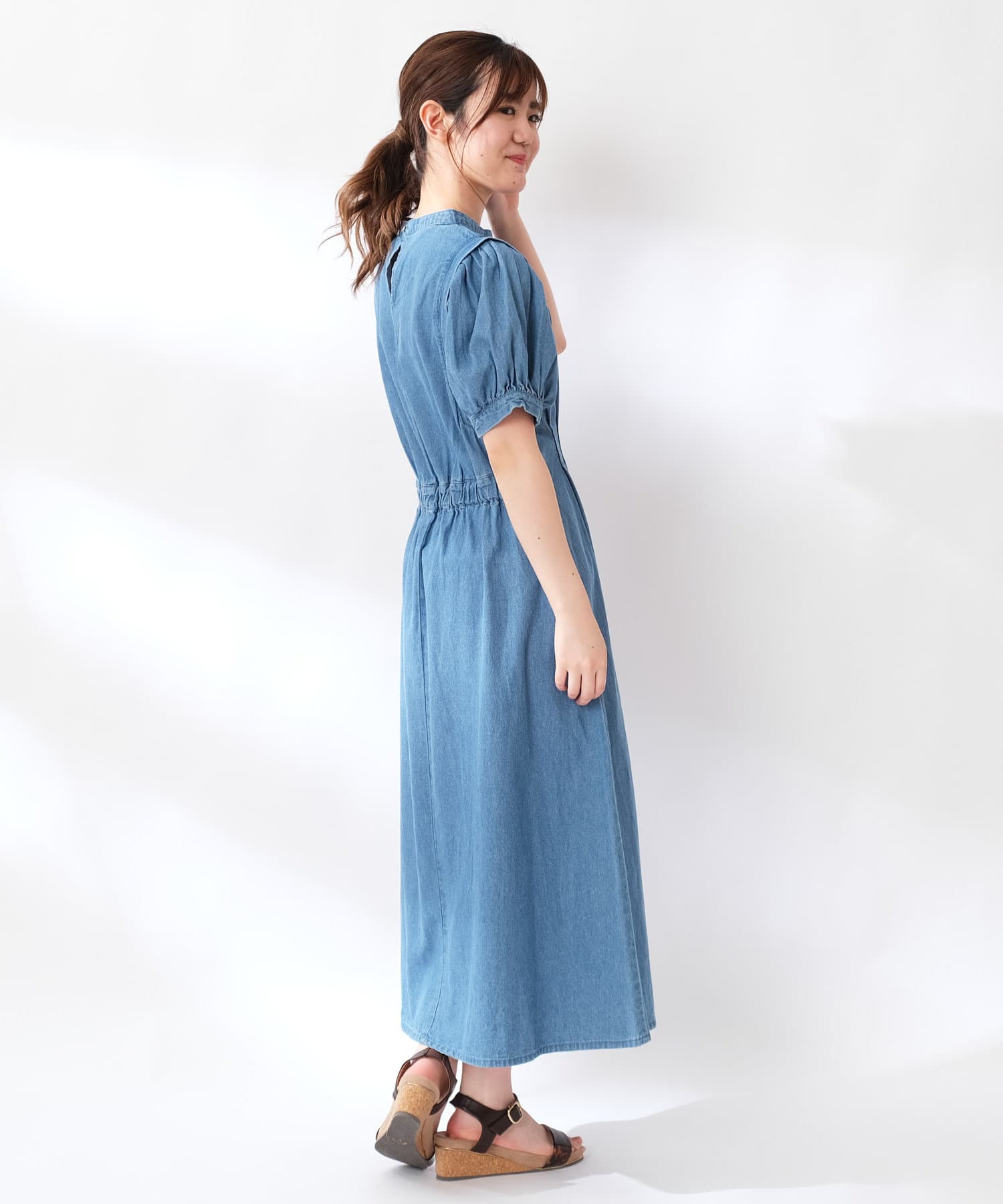 デニム袖タックワンピース Olive Des Olive Outlet オリーブ デ オリーブ アウトレット レディース Pal Closet パルクローゼット パルグループ公式ファッション通販サイト