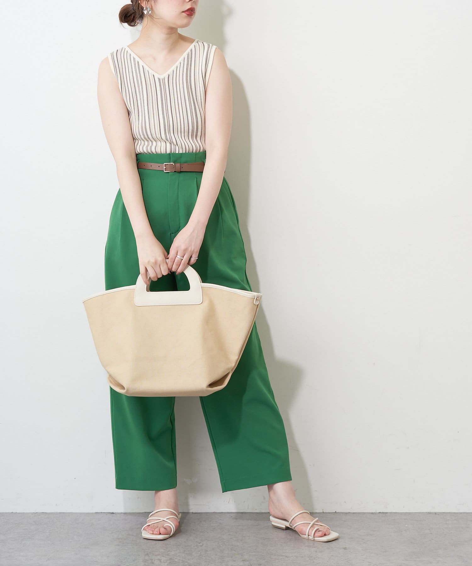 ニュアンス2wayニットタンク 追加》【洗える】ニュアンス2wayニットタンク 2（タンクトップ