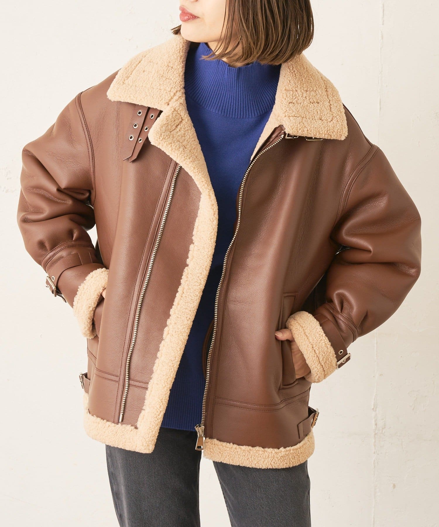 フェイクムートンb 3ジャケット Lui S ルイス レディース Pal Closet パルクローゼット パルグループ公式ファッション通販サイト