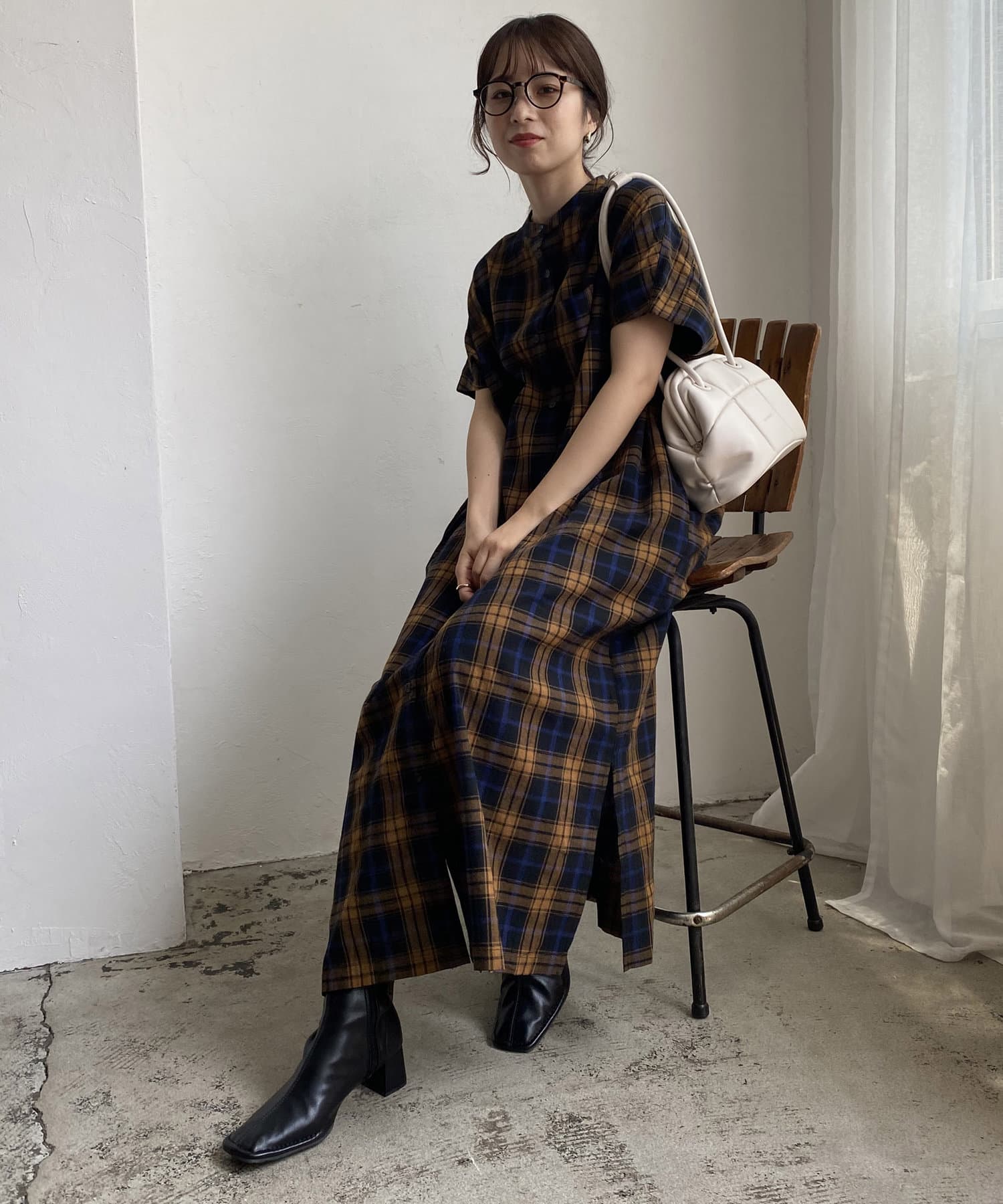 チェックデニムシャツワンピース Capricieux Le Mage カプリシュレマージュ レディース Pal Closet パルクローゼット パルグループ公式ファッション通販サイト