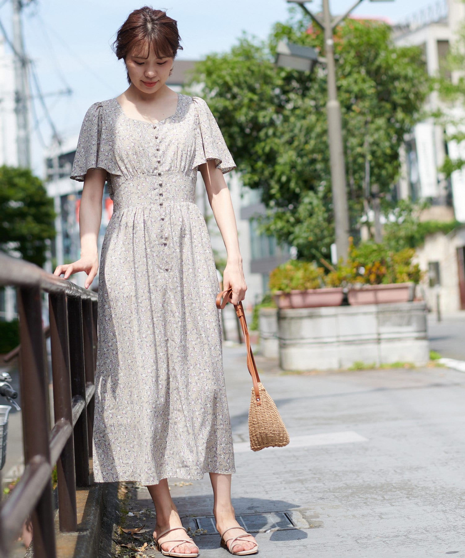 小花柄ワンピース Nice Claup Outlet ナイスクラップ アウトレット レディース Pal Closet パルクローゼット パルグループ公式ファッション通販サイト