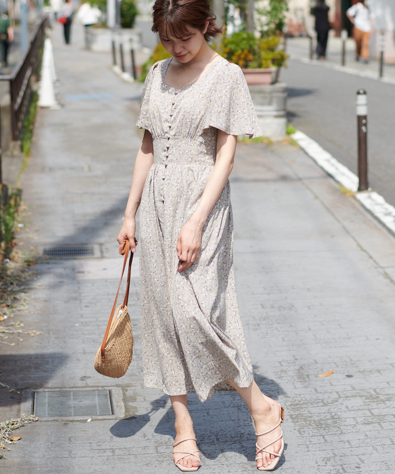 毎回完売 Passione パッシオーネ 小花柄羽織にも使えるロングワンピース レディース 新入荷 Espanol Arthritis Org