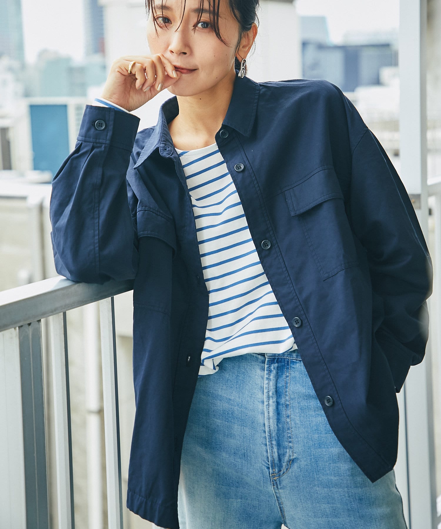 軽羽織としても使える ミリタリーシャツ Rive Droite リヴドロワ レディース Pal Closet パルクローゼット パルグループ公式ファッション通販サイト 軽羽織としても使える ミリタリーシャツ Rive Droite リヴドロワ レディース Pal Closet パルクローゼット パルグループ公式ファッション通販サイト