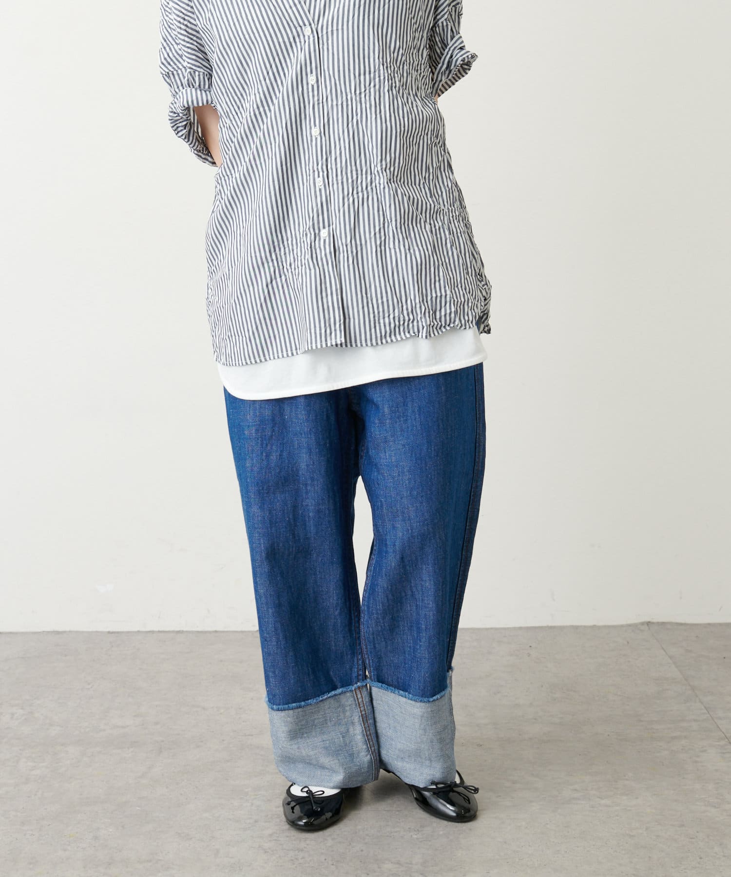 綿麻デニムロールアップパンツ Pual Ce Cin ピュアルセシン レディース Pal Closet パルクローゼット パルグループ公式ファッション通販サイト