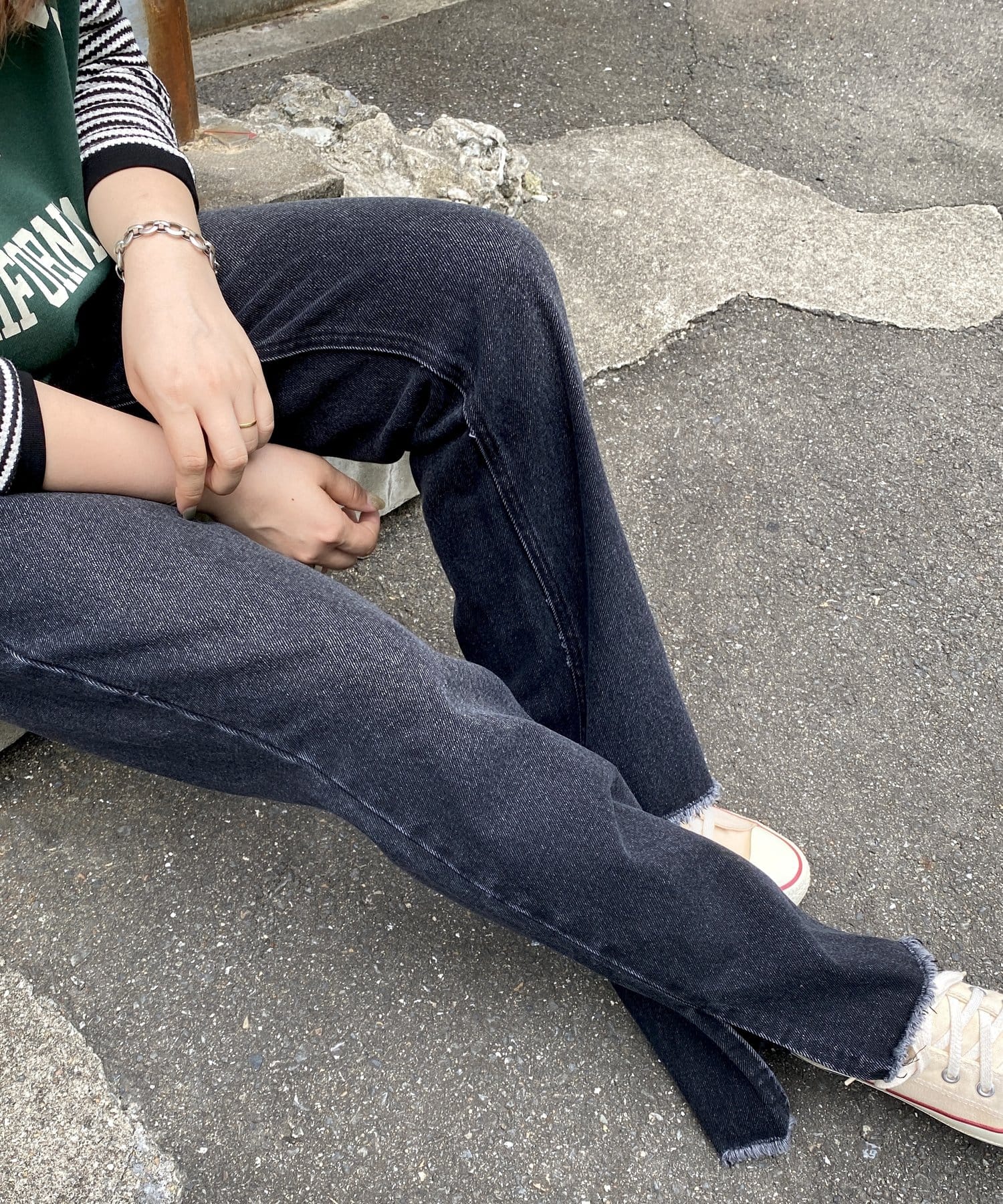 サイドスリット裾フリンジデニム Cpcm シーピーシーエム レディース Pal Closet パルクローゼット パルグループ公式ファッション通販サイト
