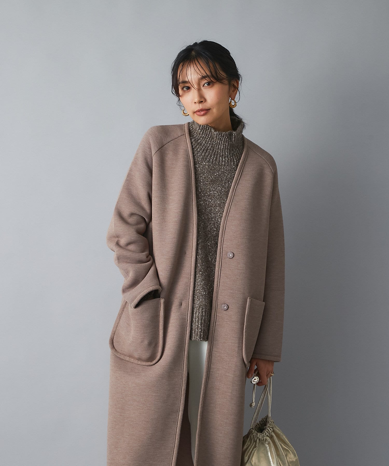 Zara Long coat WOMEN FASHION Coats Long coat Print discount 67% Beige/Multicolored M 