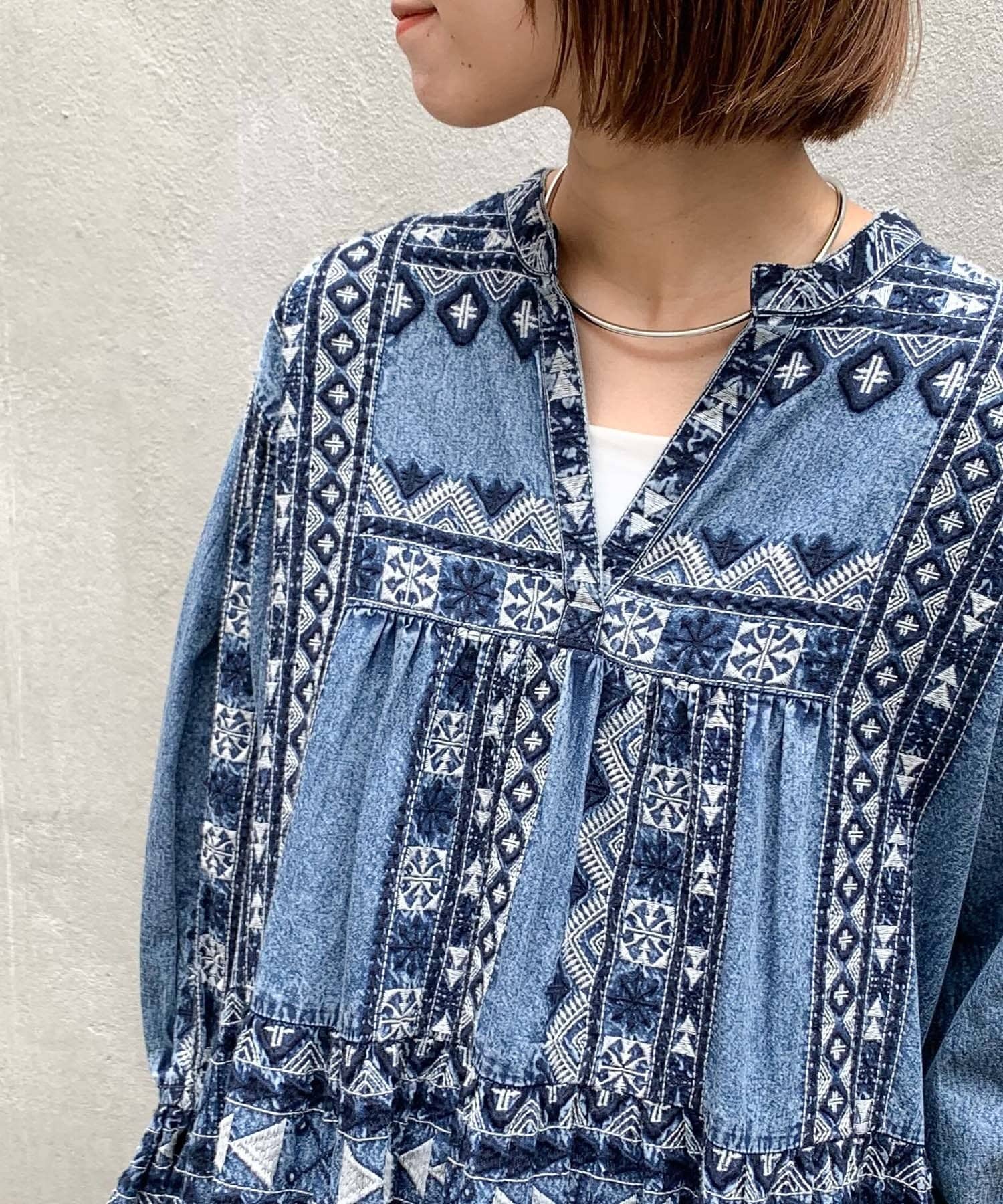 Indiaデニム刺繍ロングワンピース Ciaopanic Typy チャオパニックティピー レディース Pal Closet パルクローゼット パルグループ公式ファッション通販サイト