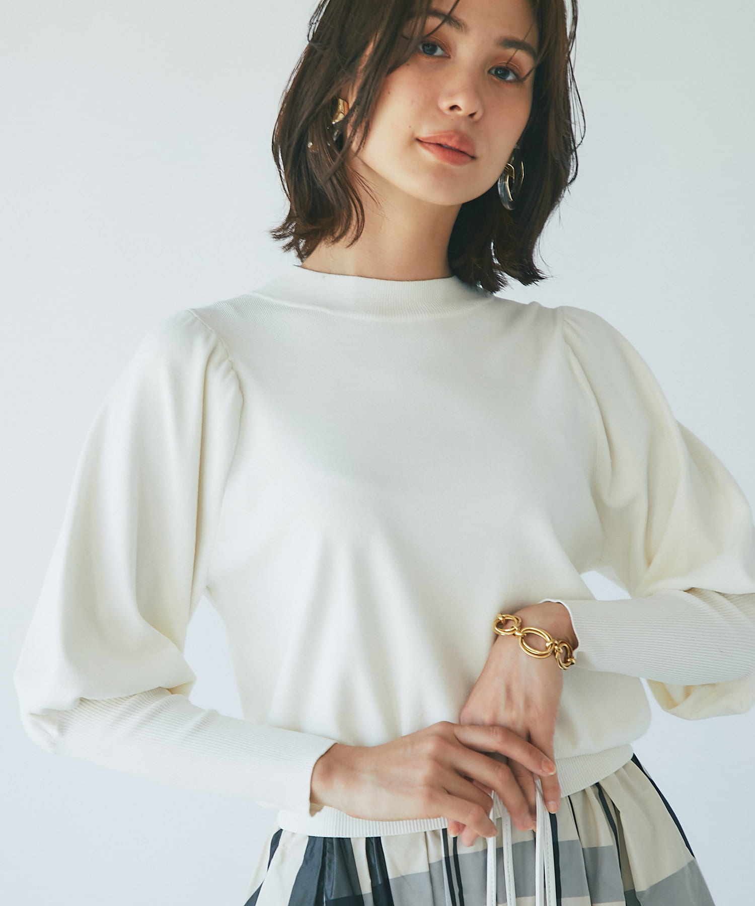 大人可愛い人気アイテム 手洗い可 ボリュームスリーブニット La Boutique Bonbon ラブティックボンボン レディース Pal Closet パルクローゼット パルグループ公式ファッション通販サイト