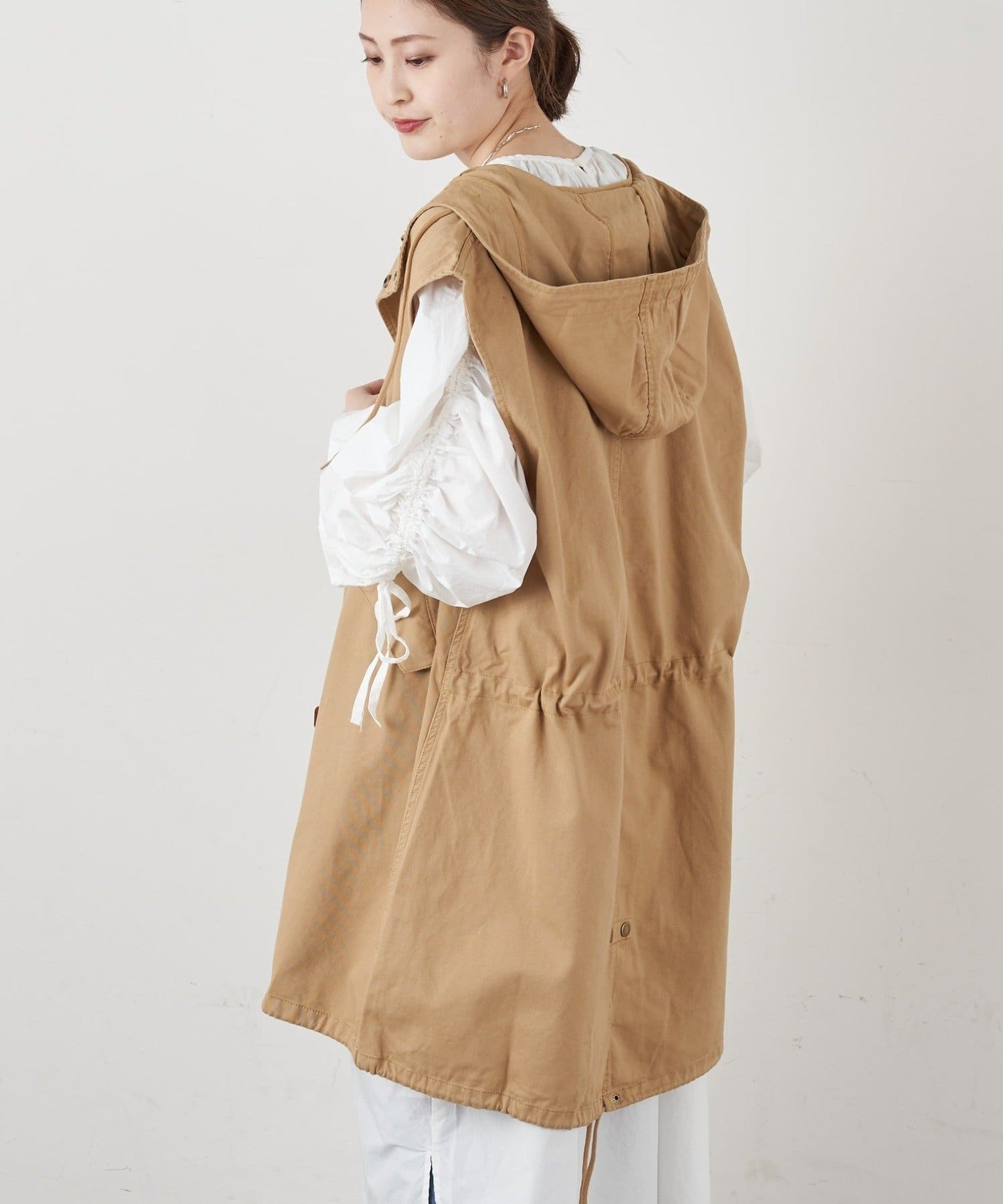 ミリタリーフードロングベスト Ciaopanic Typy チャオパニックティピー レディース Pal Closet パルクローゼット パルグループ公式ファッション通販サイト