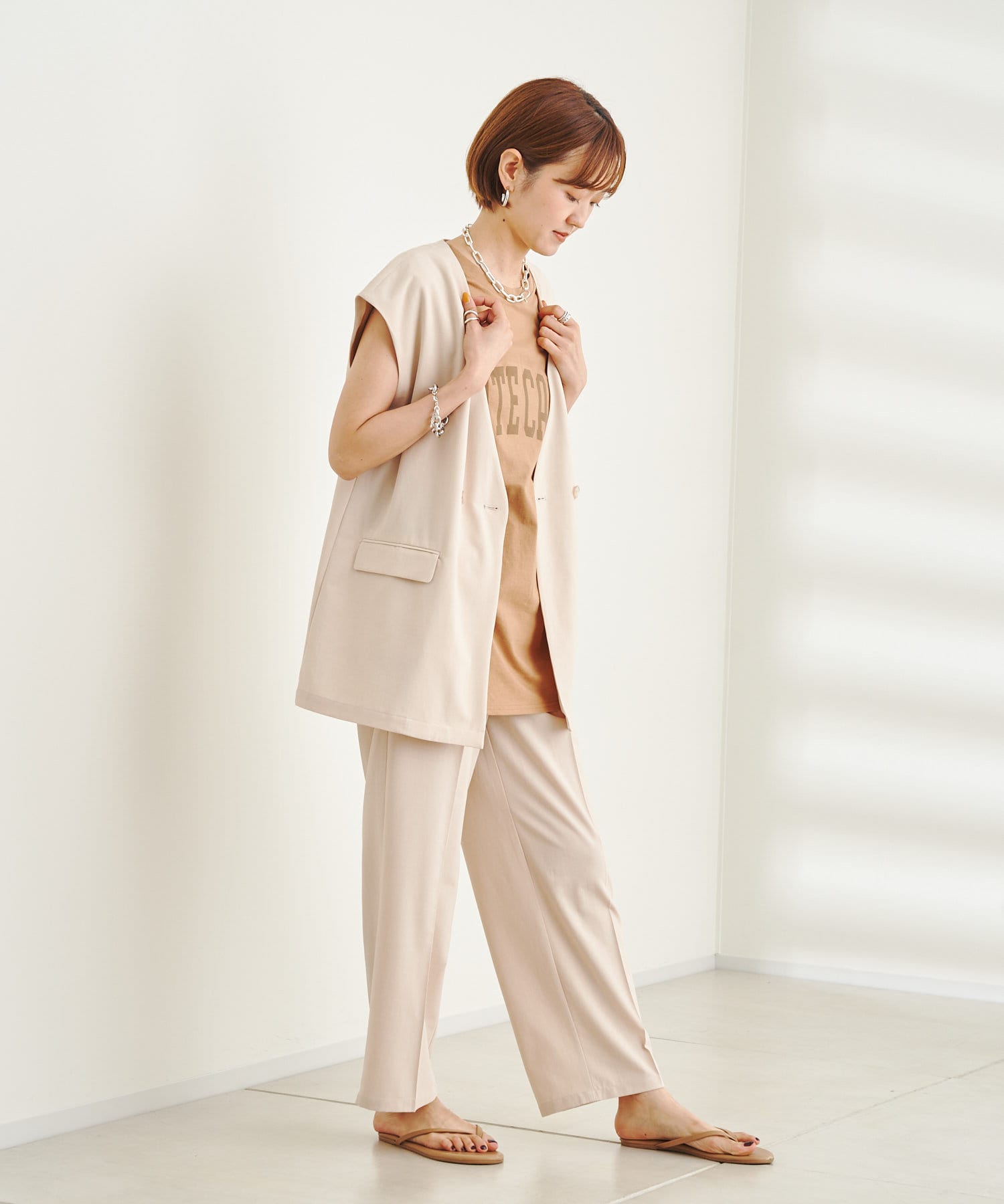 Web限定 ベスト パンツセットアップ Doudou ドゥドゥ レディース Pal Closet パルクローゼット パルグループ公式ファッション通販サイト