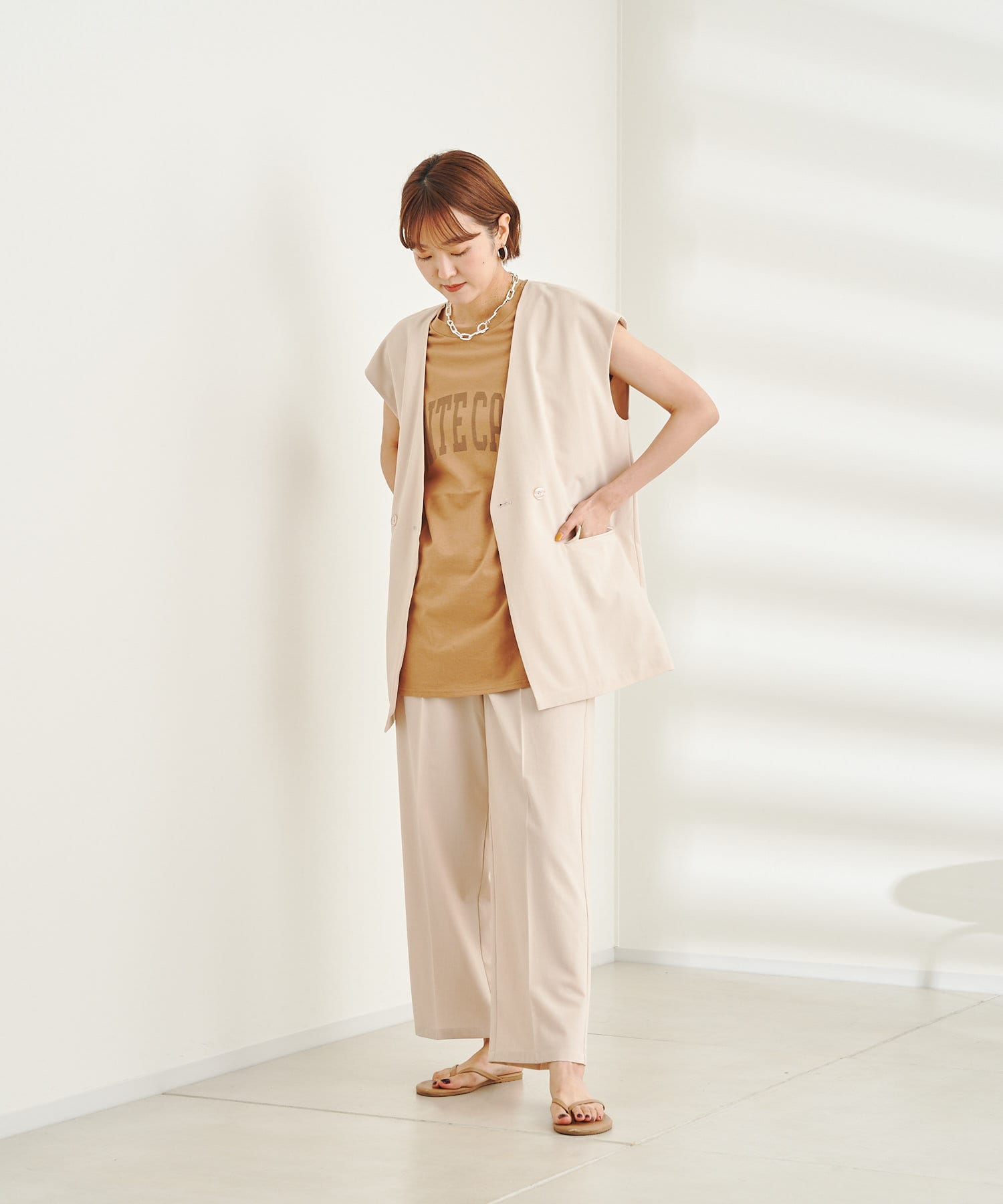 Web限定 ベスト パンツセットアップ Doudou ドゥドゥ レディース Pal Closet パルクローゼット パルグループ公式ファッション通販サイト