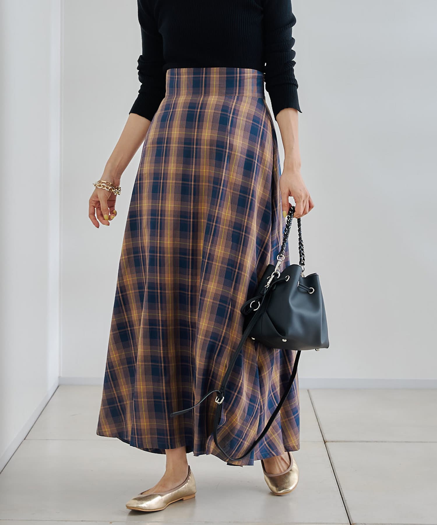 チェックフレアスカート Doudou ドゥドゥ レディース Pal Closet パルクローゼット パルグループ公式ファッション通販サイト