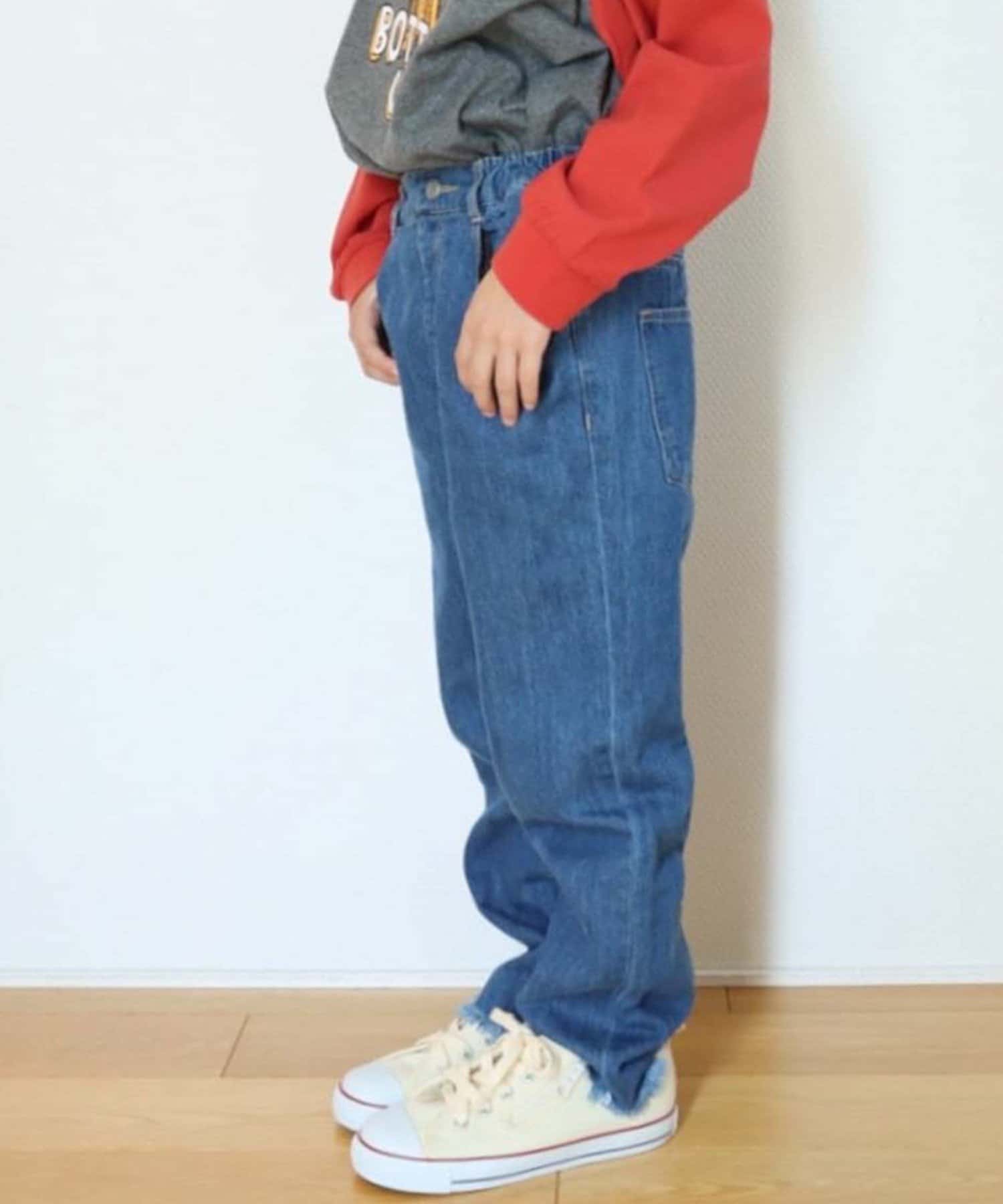 Kids Typy Denim 裾フリンジデニムパンツ Ciaopanic Typy チャオパニックティピー キッズ Pal Closet パルクローゼット パルグループ公式ファッション通販サイト