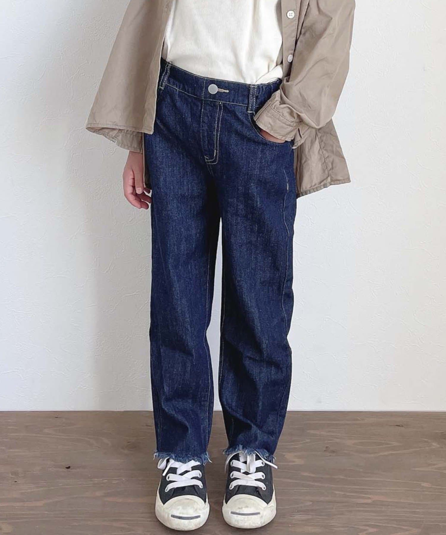 Kids Typy Denim 裾フリンジデニムパンツ Ciaopanic Typy チャオパニックティピー キッズ Pal Closet パルクローゼット パルグループ公式ファッション通販サイト