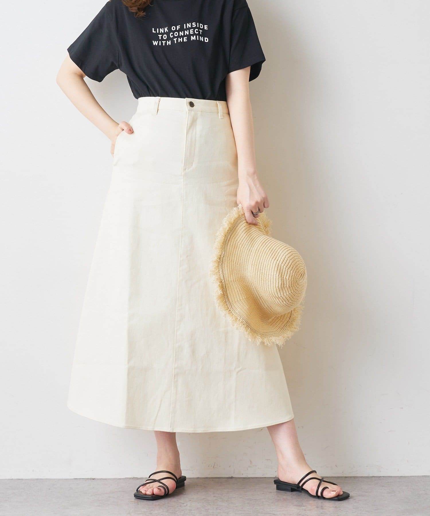 Natural Couture ストレッチデニムロングスカート Nice Claup Outlet ナイスクラップ アウトレット レディース Pal Closet パルクローゼット パルグループ公式ファッション通販サイト