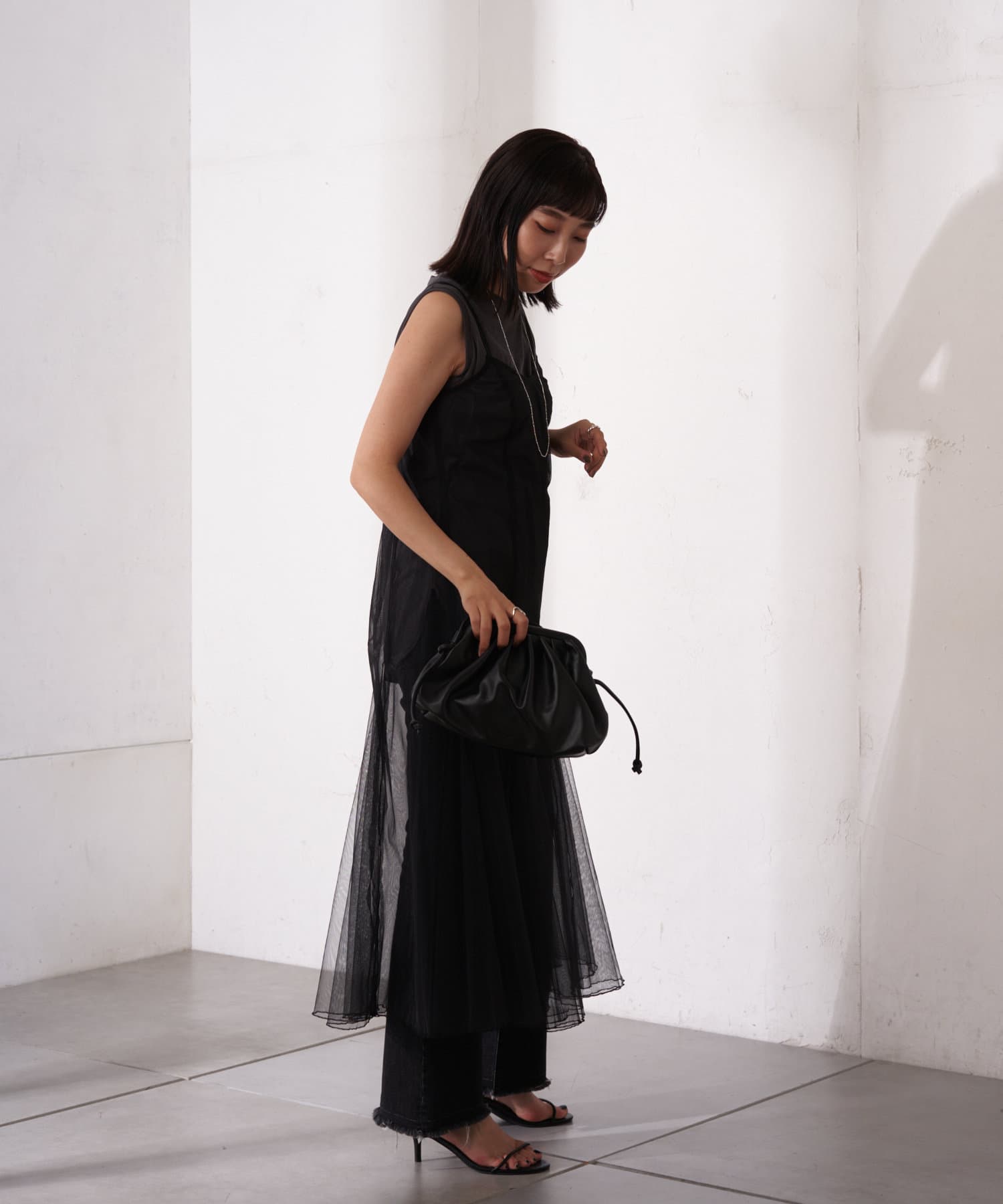 チュールキャミワンピース Loungedress ラウンジドレス レディース Pal Closet パルクローゼット パルグループ公式ファッション通販サイト