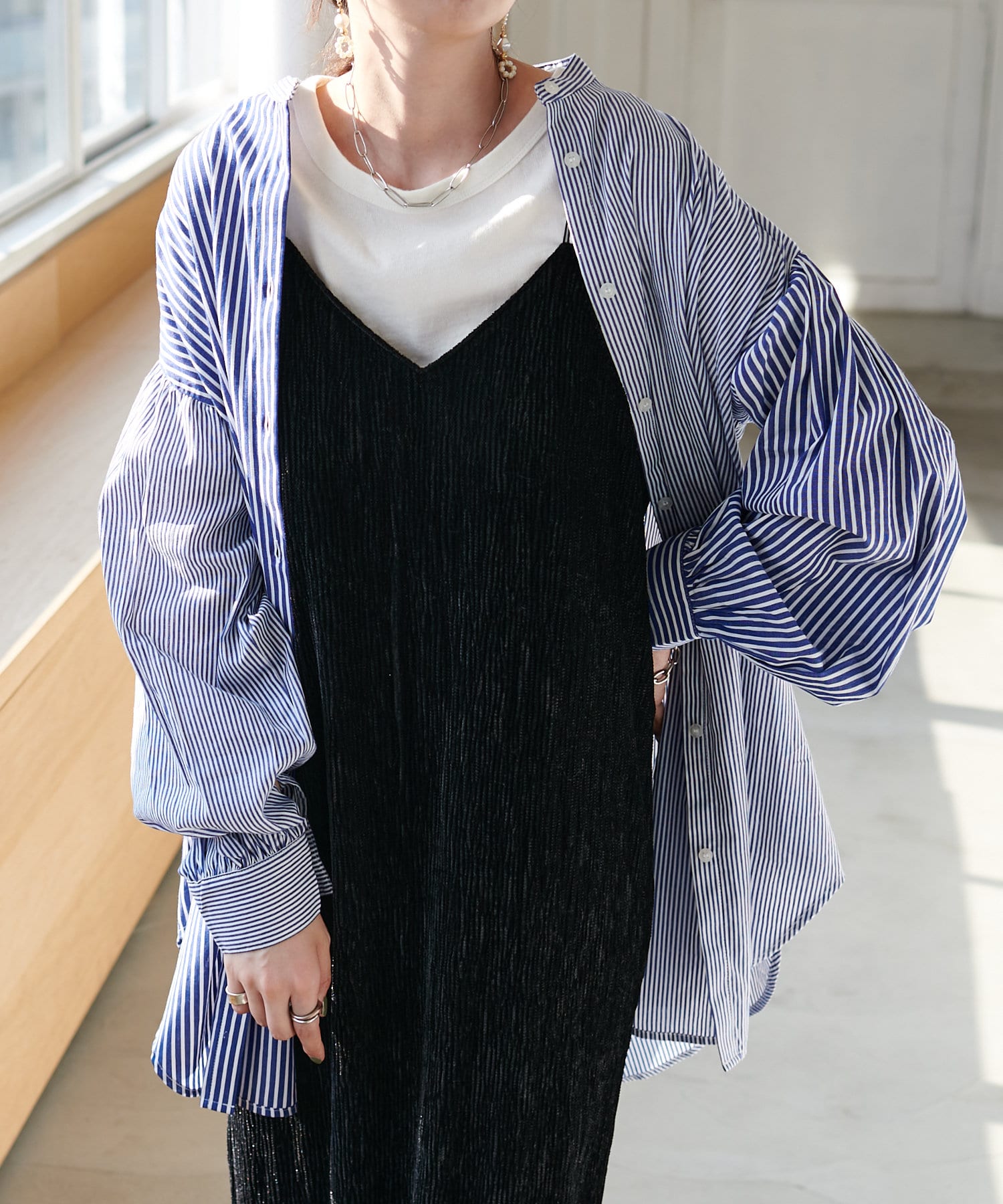 クレイジーパターンストライプシャツ Discoat ディスコート レディース Pal Closet パルクローゼット パルグループ公式ファッション通販サイト