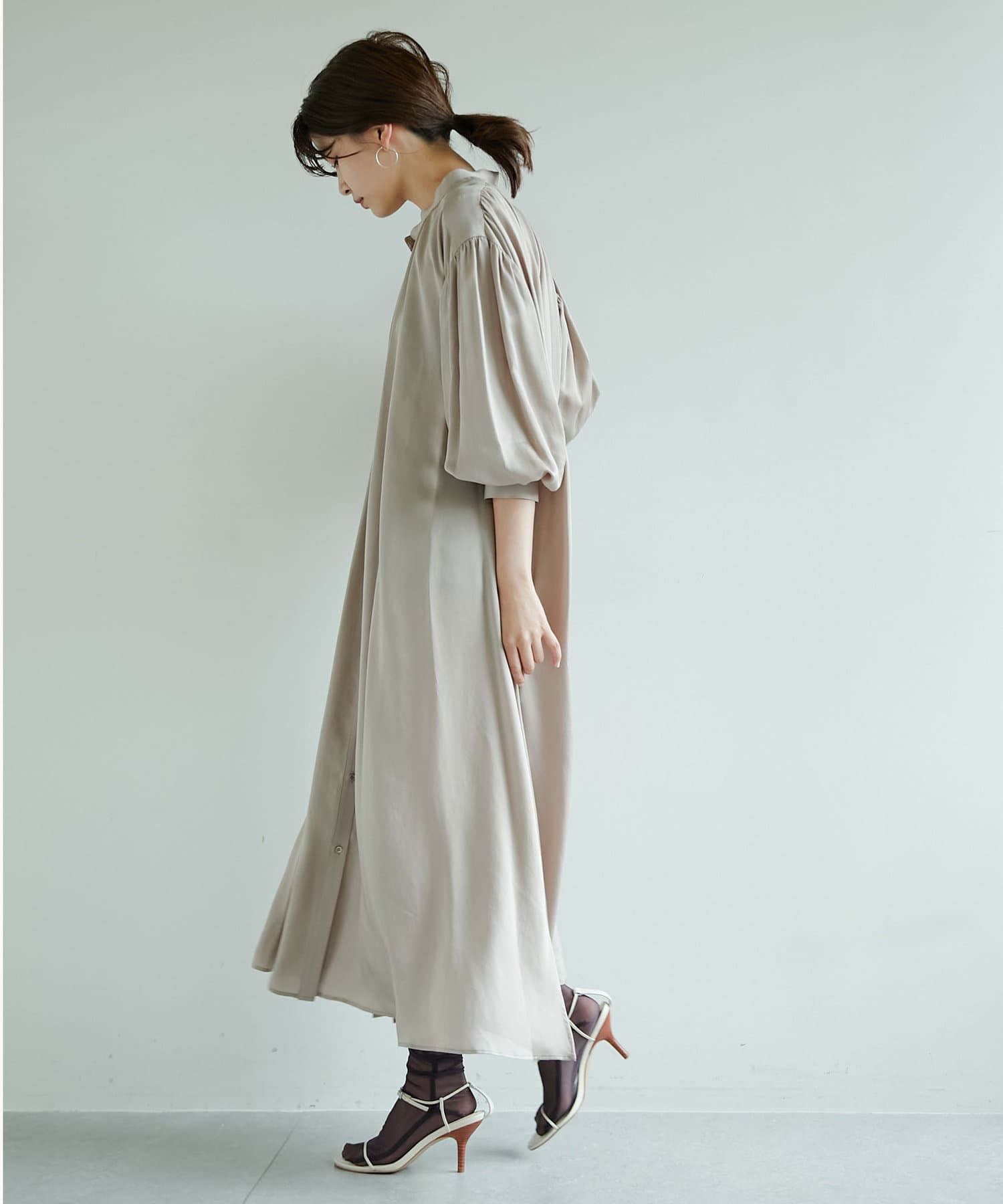 ドレープギャザーワンピース Gallardagalante ガリャルダガランテ レディース Pal Closet パルクローゼット パルグループ公式ファッション通販サイト