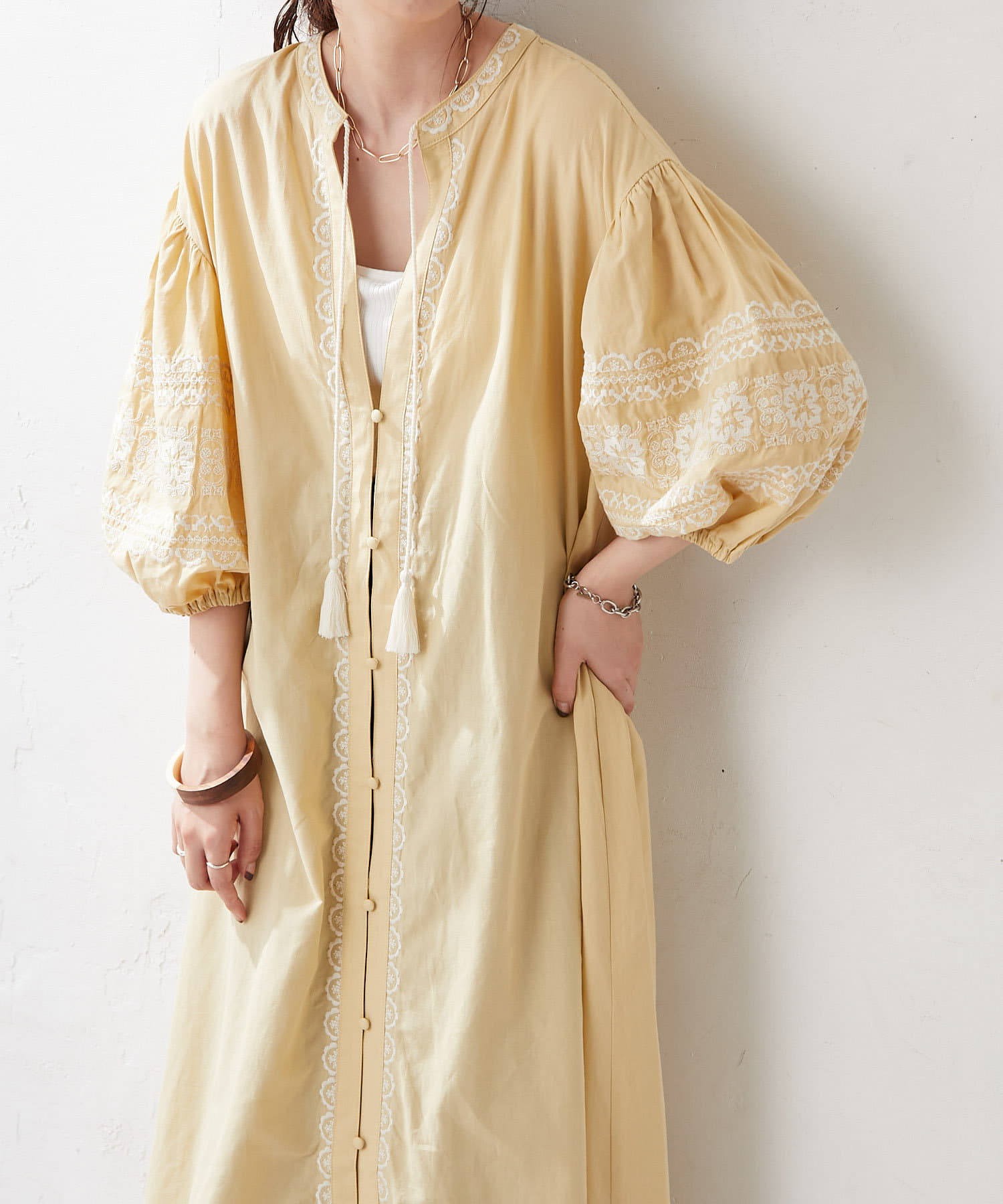 コットン刺繍ワンピース Discoat ディスコート レディース Pal Closet パルクローゼット パルグループ公式ファッション通販 サイト