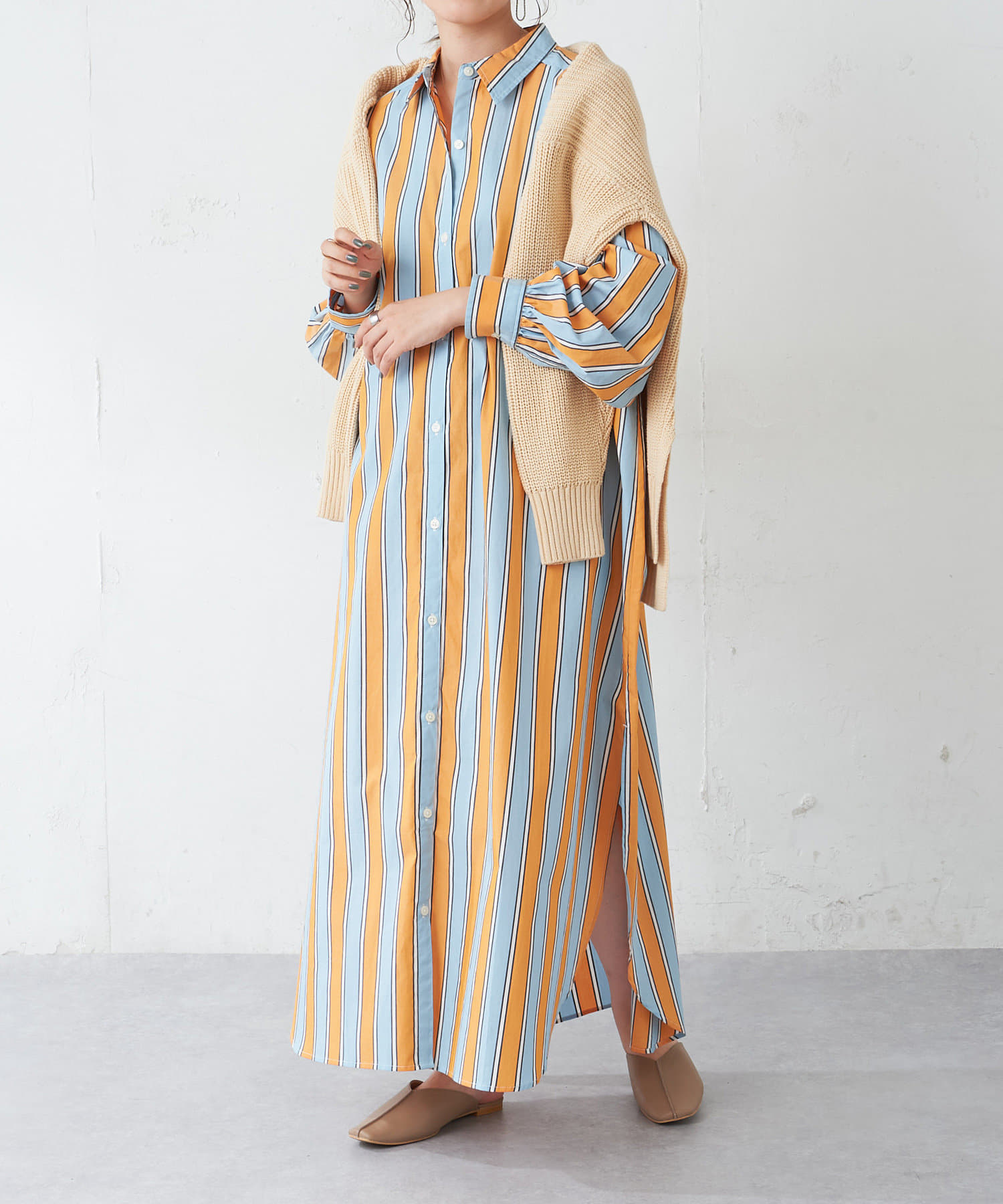 マルチストライプワンピース Discoat ディスコート レディース Pal Closet パルクローゼット パルグループ公式ファッション 通販サイト