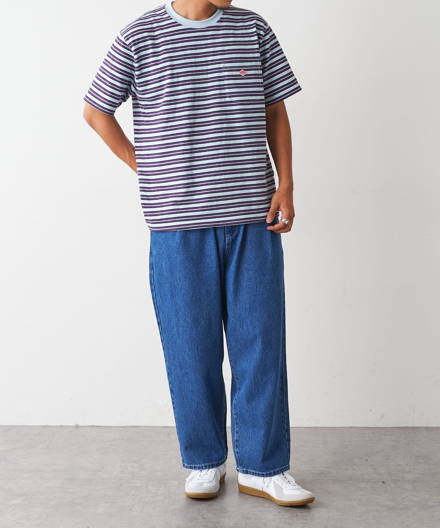 Danton ダントン 胸ポケボーダーtシャツ Discoat ディスコート メンズ Pal Closet パルクローゼット パルグループ公式ファッション通販サイト