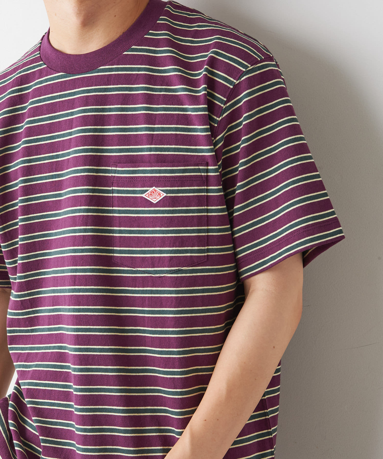 Danton ダントン 胸ポケボーダーtシャツ Discoat ディスコート メンズ Pal Closet パルクローゼット パルグループ公式ファッション通販サイト
