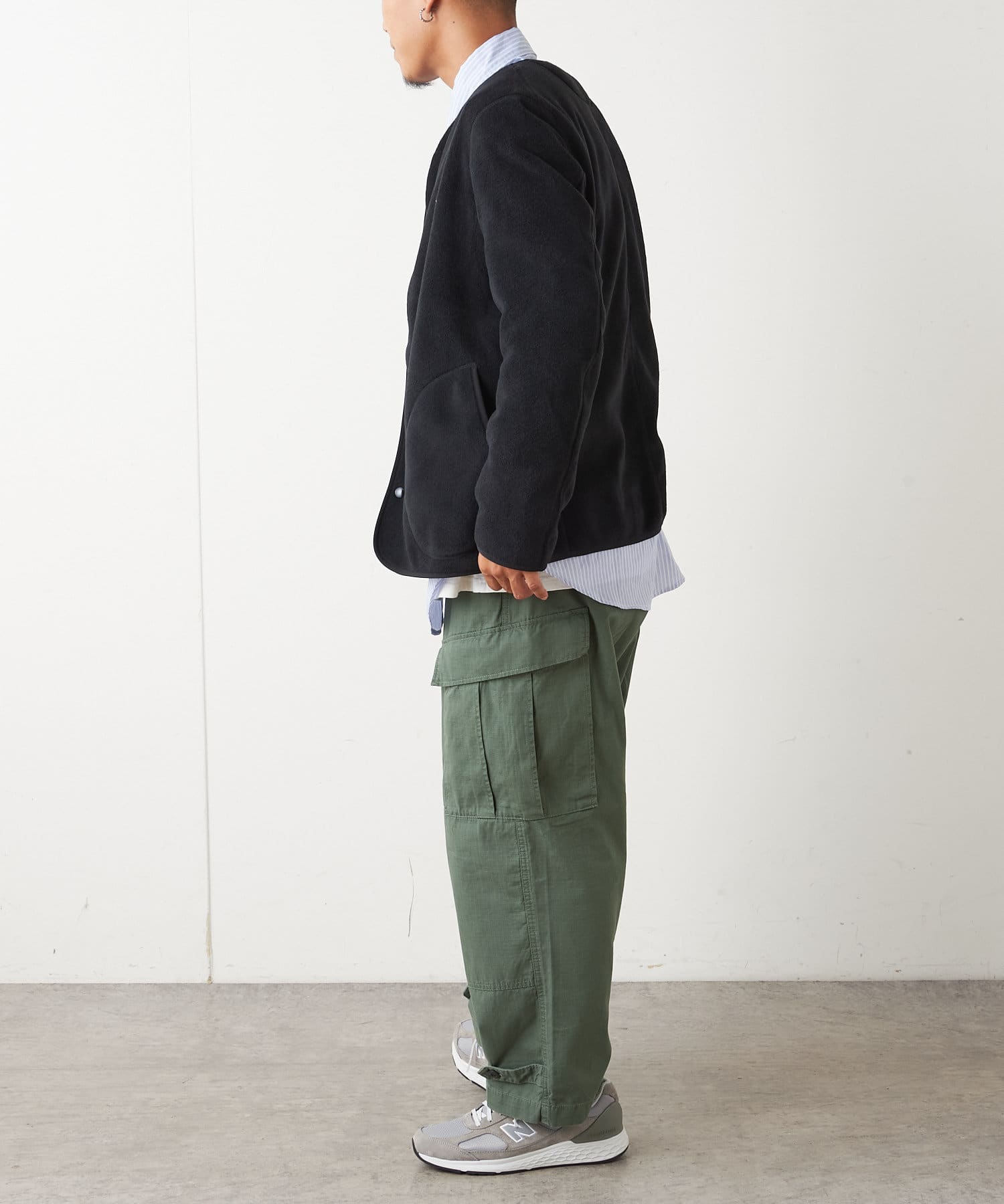 Danton ダントン ノーカラーフリースジャケット Discoat ディスコート メンズ Pal Closet パルクローゼット パルグループ公式ファッション通販サイト