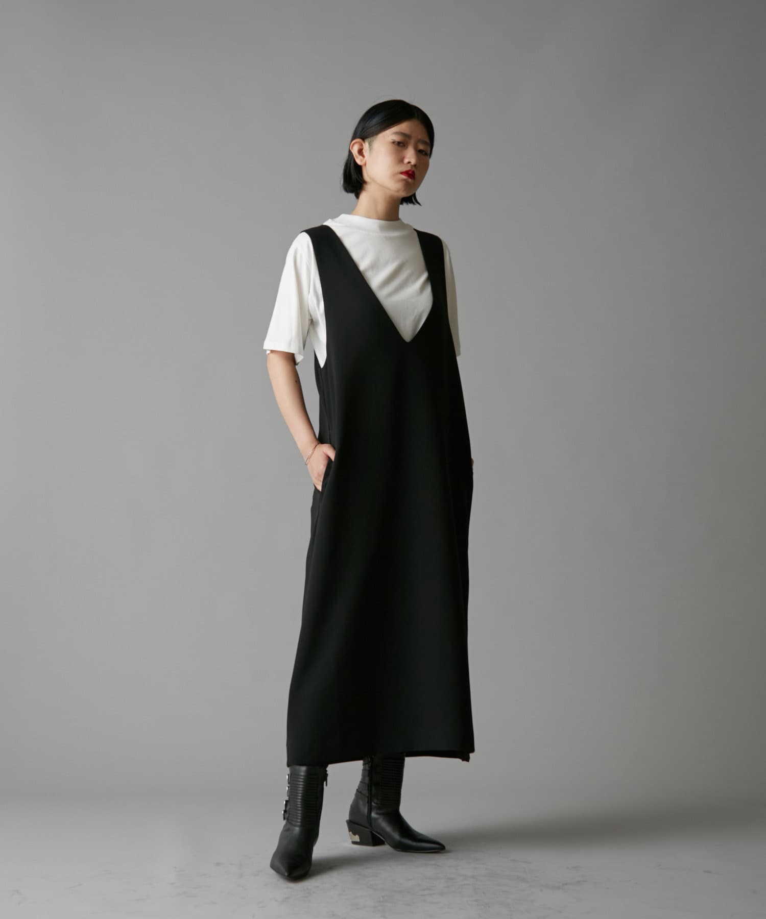 Sum1 Style スミ スタイル ボタンベスト風ワンピース Ear Papillonner イア パピヨネ レディース Pal Closet パルクローゼット パルグループ公式ファッション通販サイト