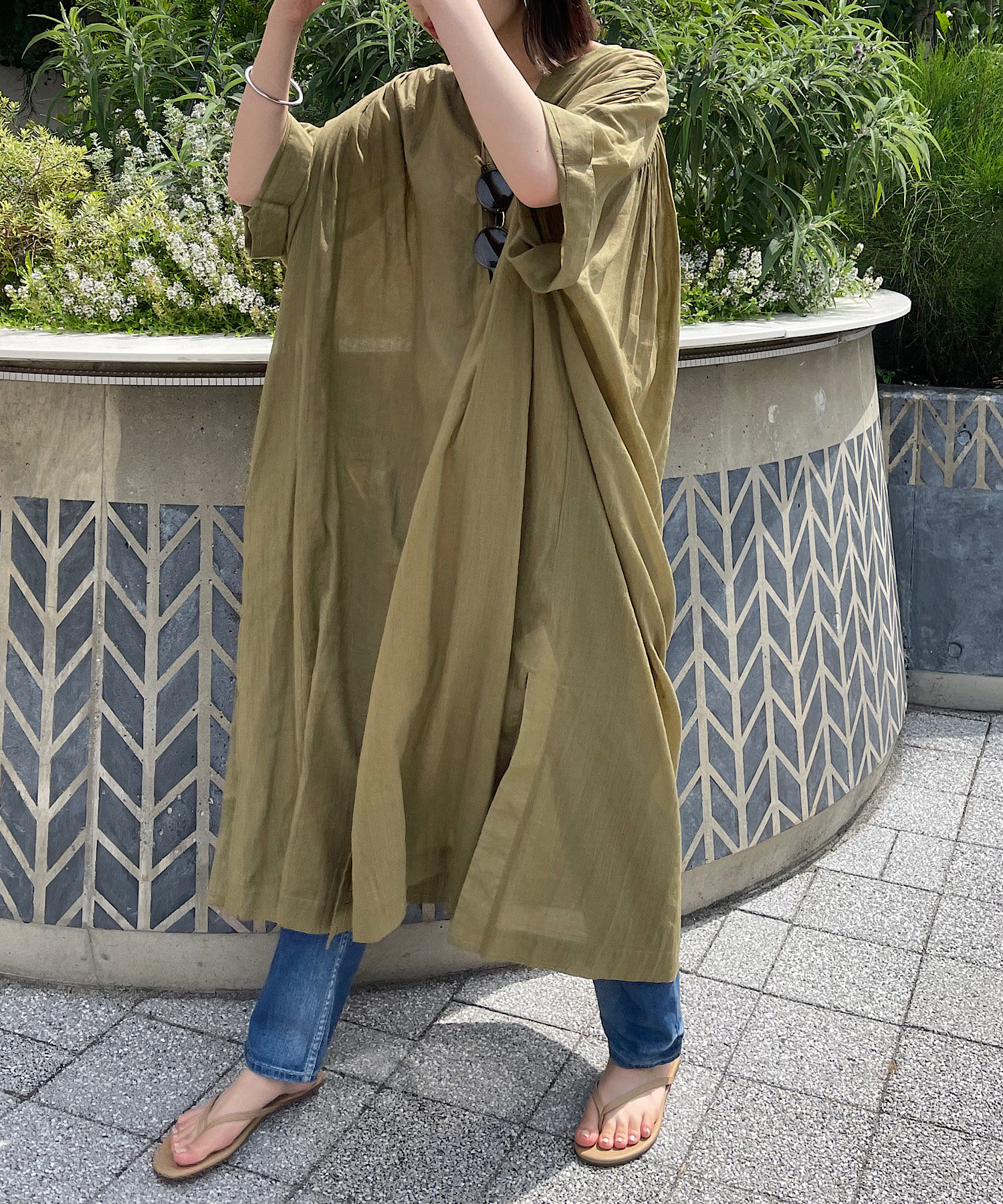 コットンリネンガウンワンピース Jena Espace Merveilleux ジェナ エスパスメルヴェイユ レディース Pal Closet パルクローゼット パルグループ公式ファッション通販サイト