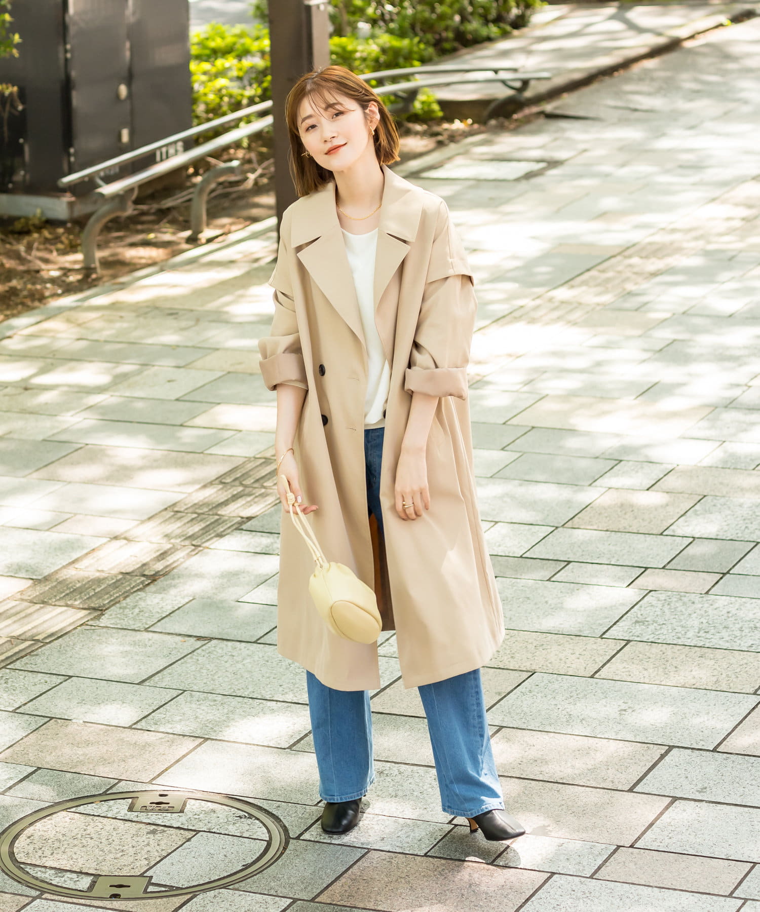 春のライトアウター 袖取り外し2wayコート Un Dix Cors アンディコール レディース Pal Closet パルクローゼット パルグループ公式ファッション通販サイト