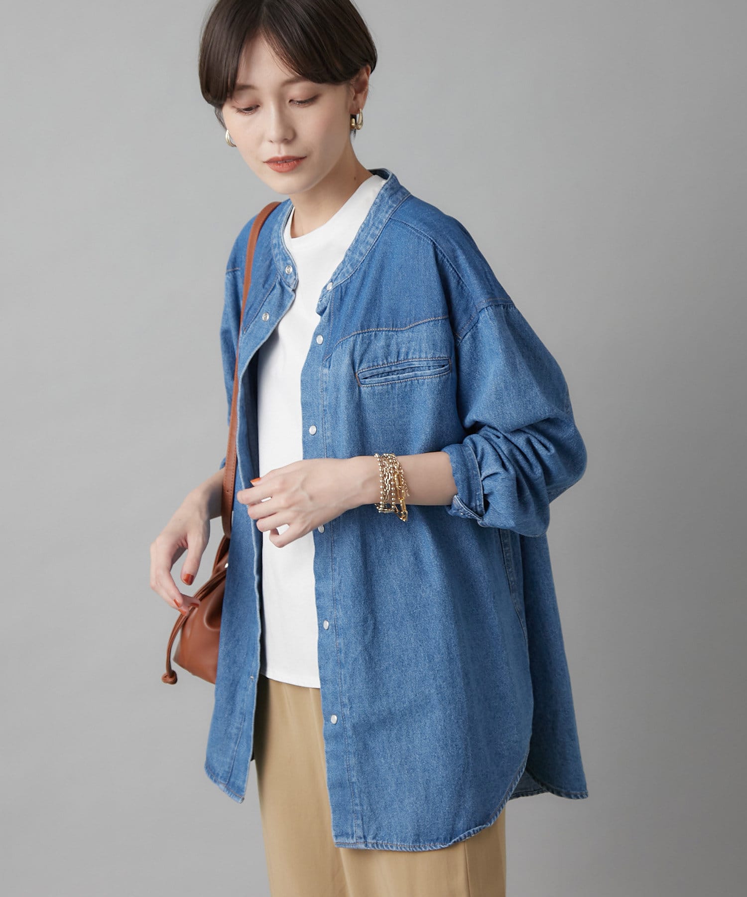 ロングシーズンで使うならデニムシャツ ウエスタンビッグdenimシャツ Un Dix Cors アンディコール レディース Pal Closet パルクローゼット パルグループ公式ファッション通販サイト