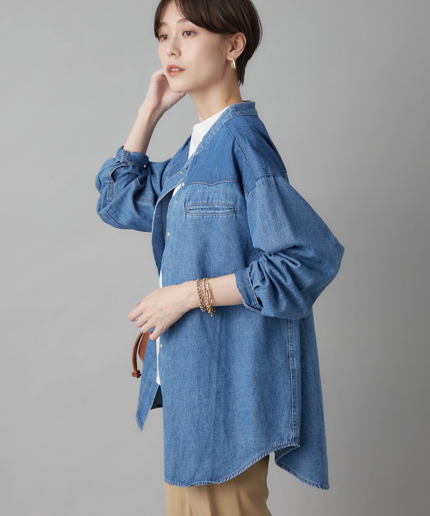 ロングシーズンで使うならデニムシャツ ウエスタンビッグdenimシャツ Un Dix Cors アンディコール レディース Pal Closet パルクローゼット パルグループ公式ファッション通販サイト