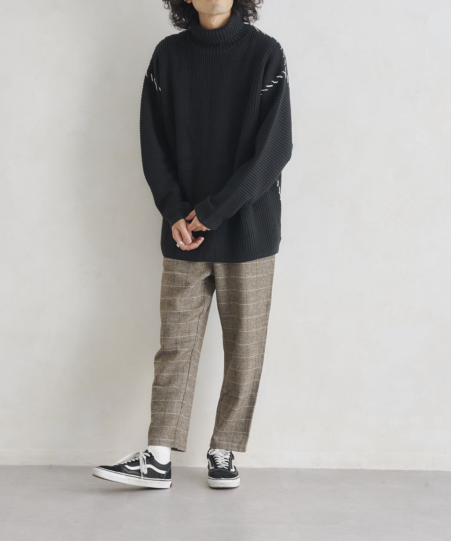 ブランケットステッチbigタートルニット Cpcm シーピーシーエム メンズ Pal Closet パルクローゼット パルグループ公式ファッション通販サイト