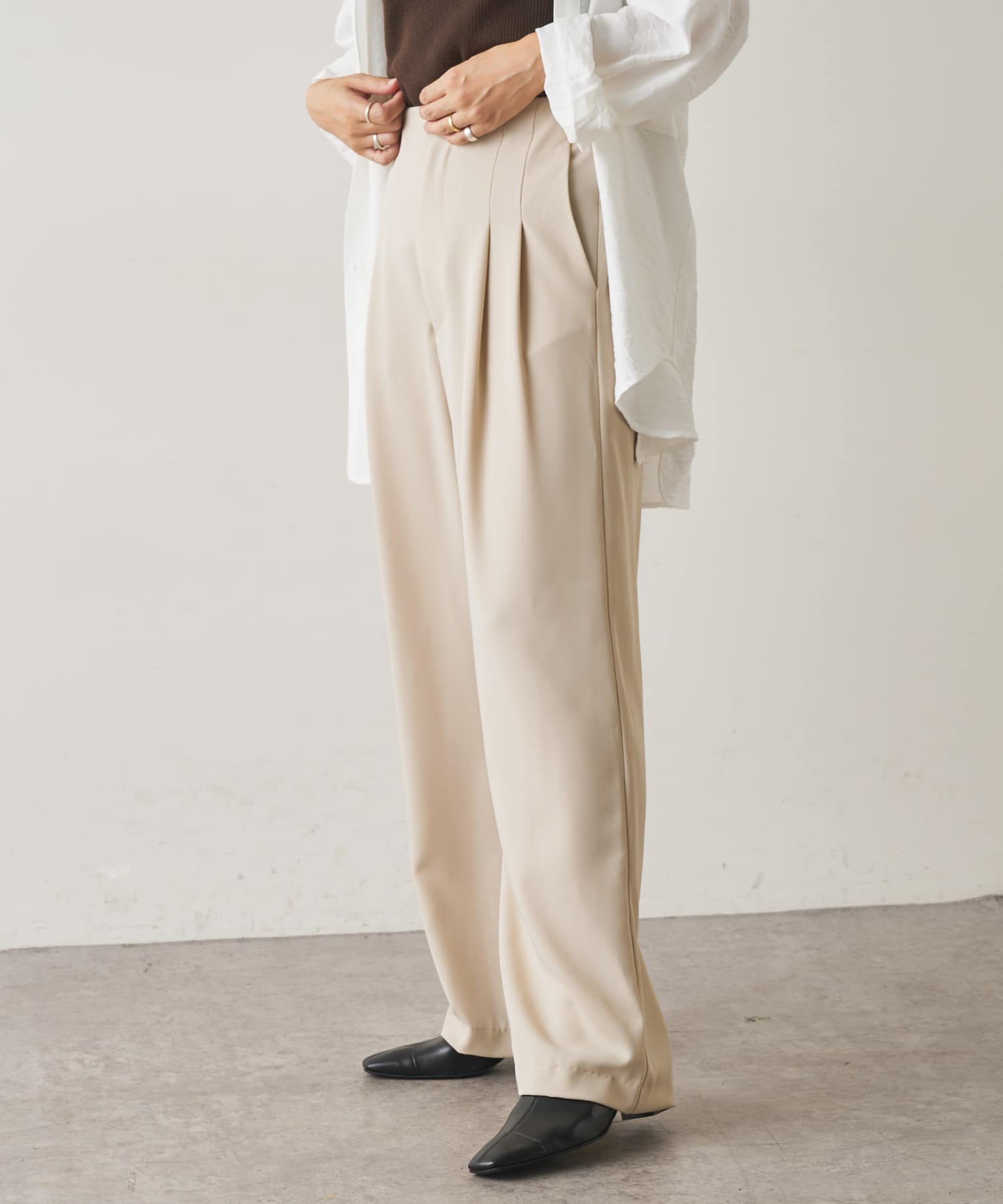 ダブルタックパンツ Omekashi(オメカシ)レディース PAL CLOSET(パルクローゼット) パルグループ公式ファッション通販サイト |  オメカシ♡ダブルタックパンツ36 | yolobus.com