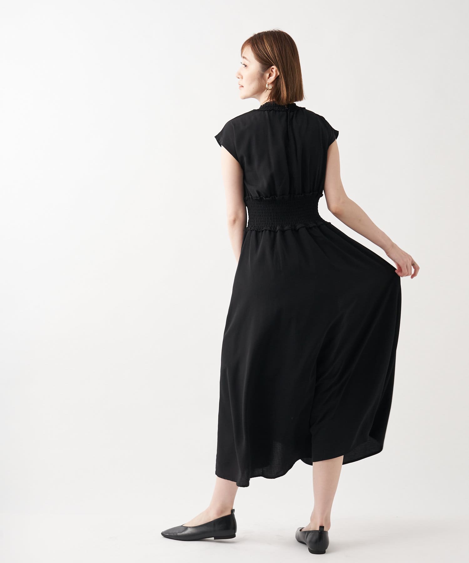 平野マユさん着用 リネンライクシャーリングハイネックワンピース Un Dix Cors アンディコール レディース Pal Closet パルクローゼット パルグループ公式ファッション通販サイト