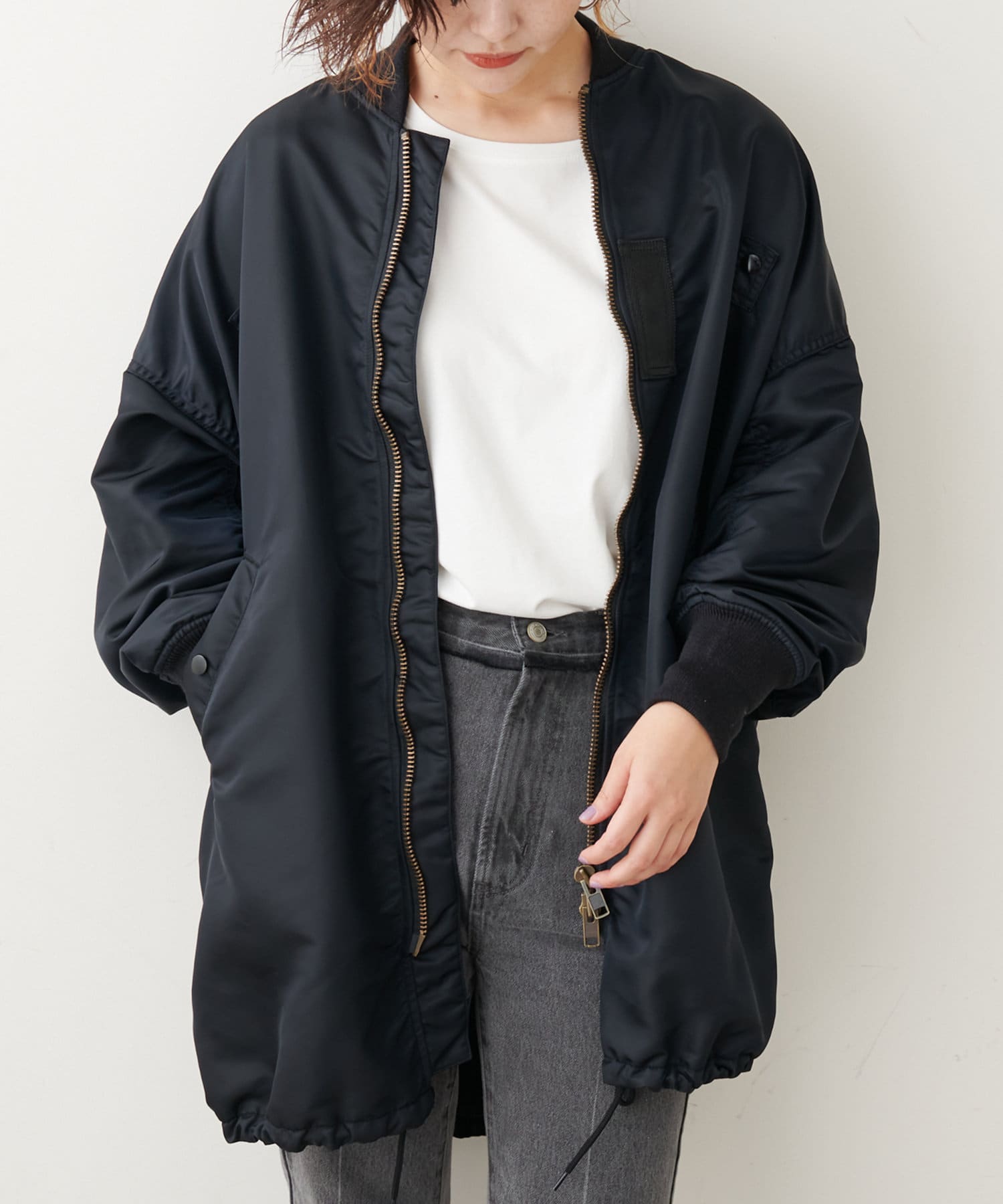 Votemake別注 オンラインストア限定 Ma 1ロングコート Collage Gallardagalante コラージュ ガリャルダガランテ レディース Pal Closet パルクローゼット パルグループ公式ファッション通販サイト