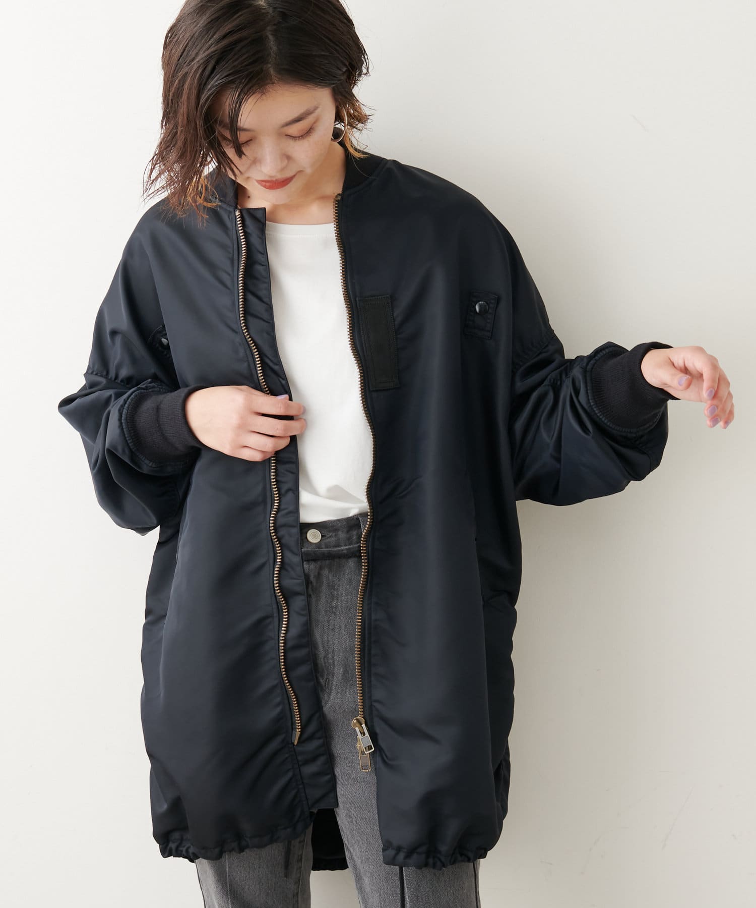 Votemake別注 オンラインストア限定 Ma 1ロングコート Collage Gallardagalante コラージュ ガリャルダガランテ レディース Pal Closet パルクローゼット パルグループ公式ファッション通販サイト