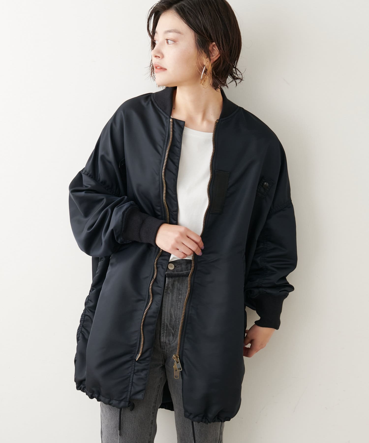 Votemake別注 オンラインストア限定 Ma 1ロングコート Collage Gallardagalante コラージュ ガリャルダガランテ レディース Pal Closet パルクローゼット パルグループ公式ファッション通販サイト