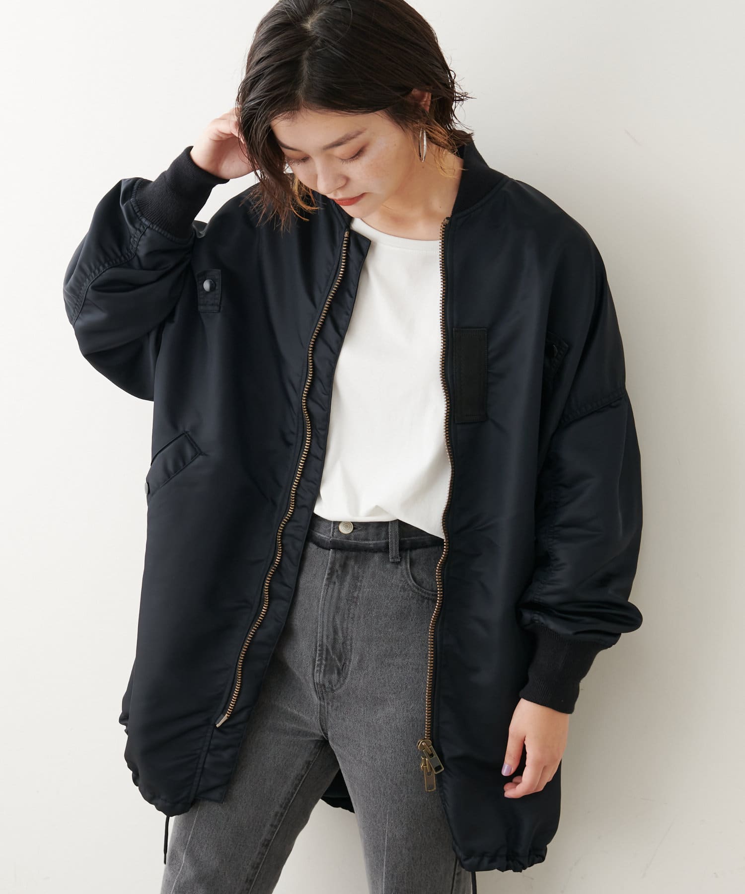 Votemake別注 オンラインストア限定 Ma 1ロングコート Collage Gallardagalante コラージュ ガリャルダガランテ レディース Pal Closet パルクローゼット パルグループ公式ファッション通販サイト